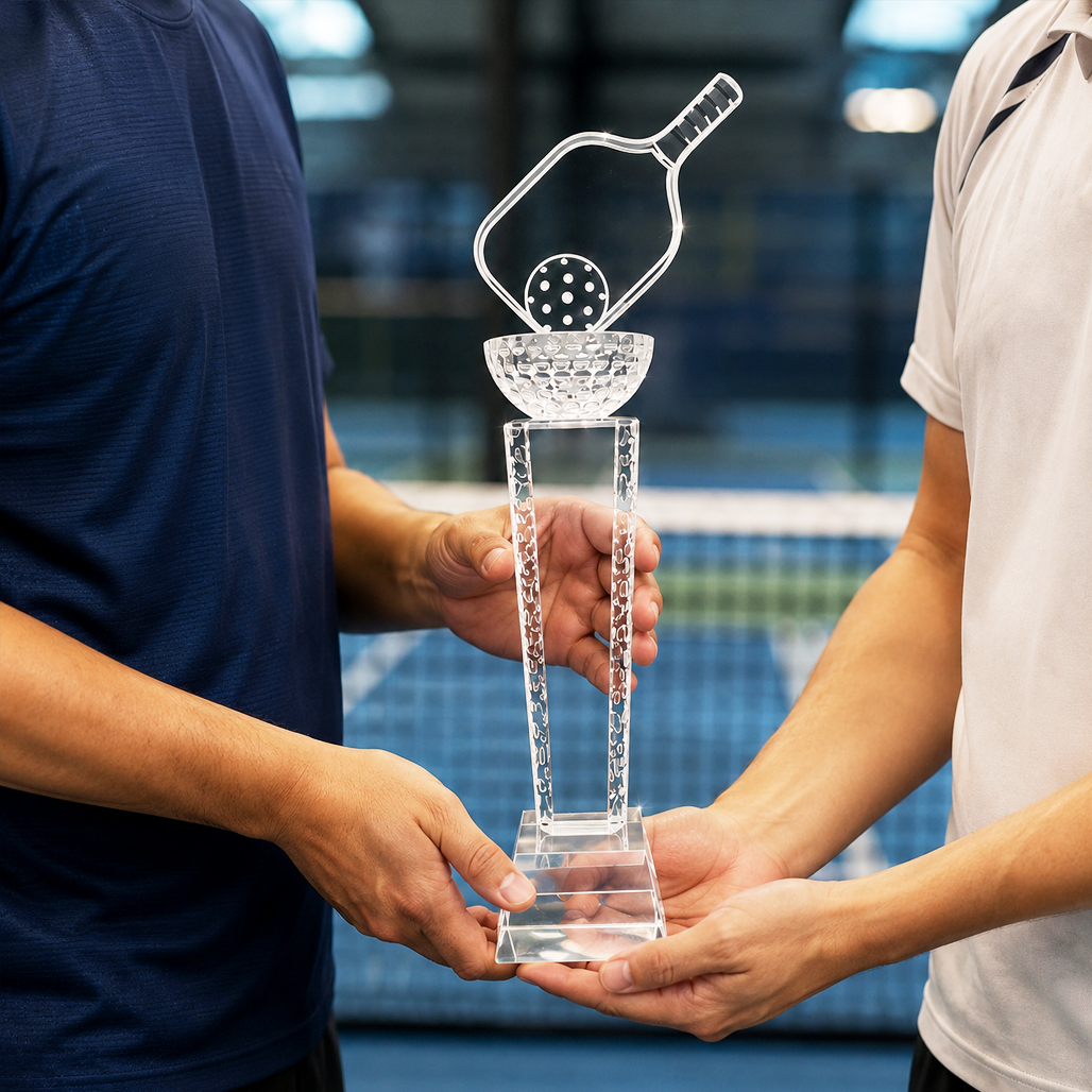 Cúp pickleball pha lê 19