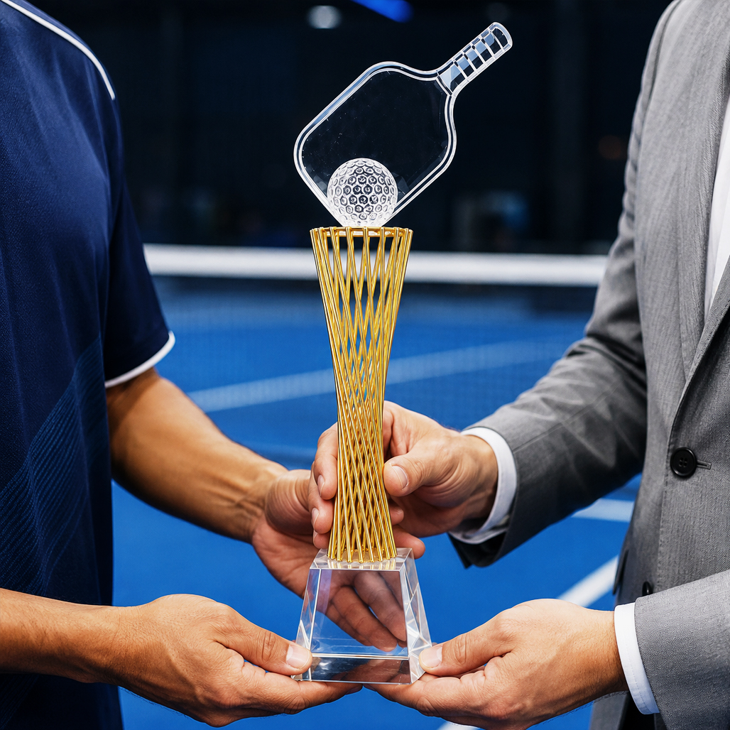 Cúp pickleball pha lê 20