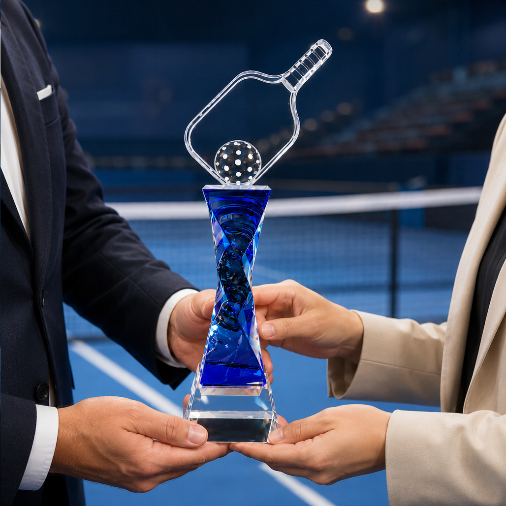 Cúp pickleball pha lê 23