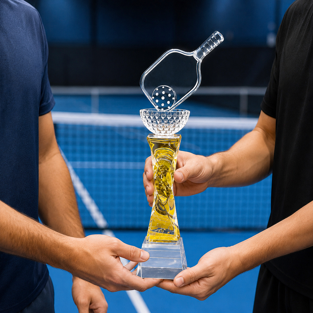 Cúp pickleball pha lê 24