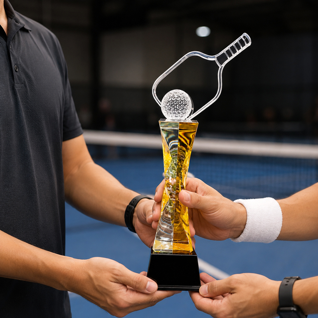Cúp pickleball pha lê 26