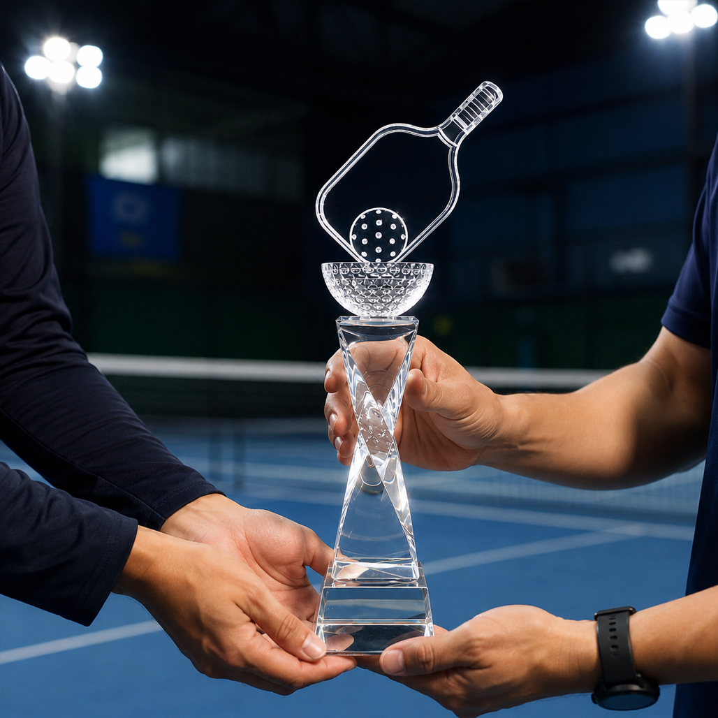 Cúp pickleball pha lê 28