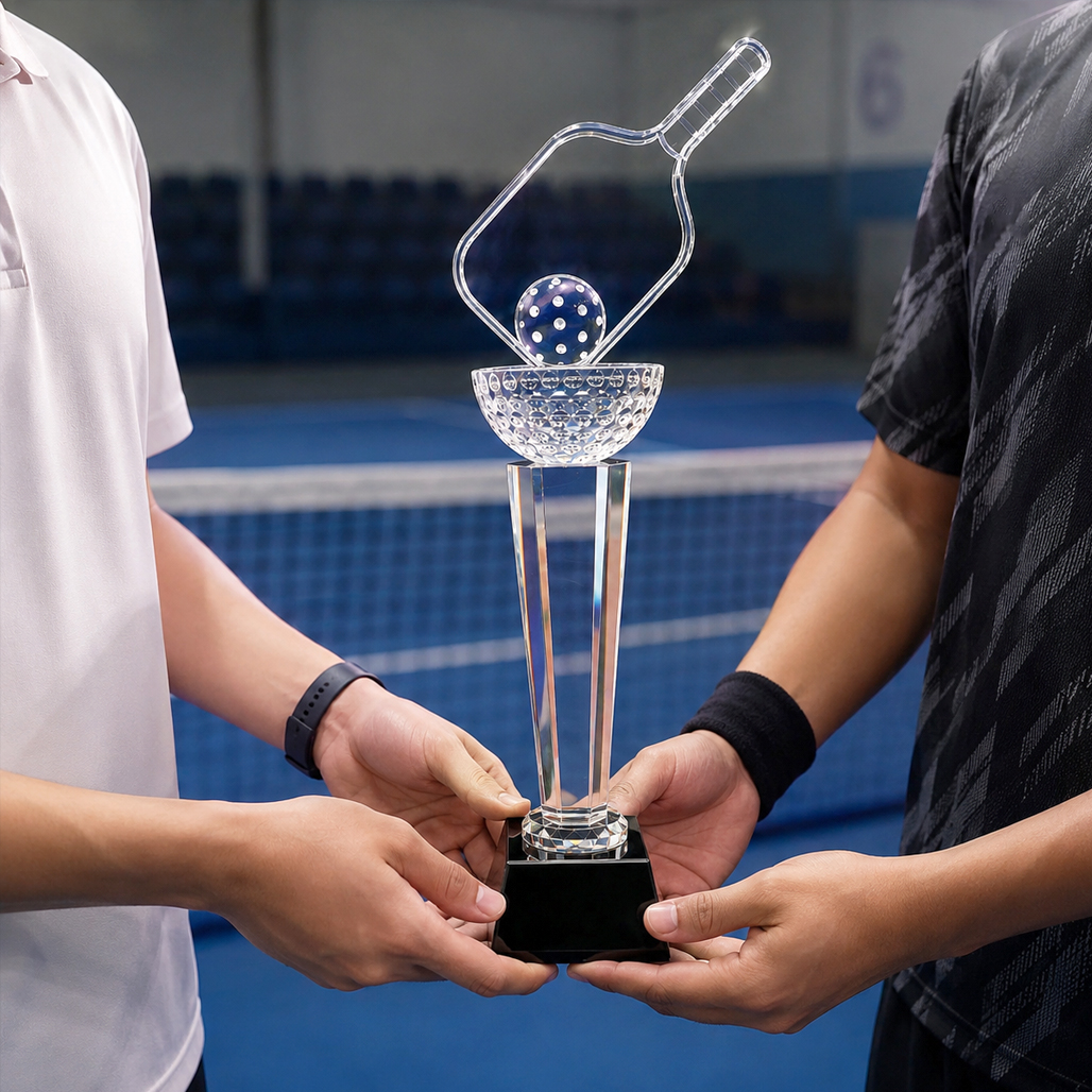 Cúp pickleball pha lê 30