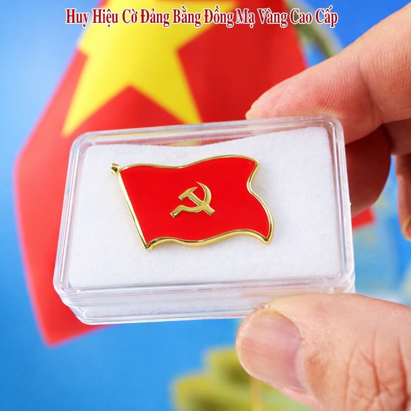 Huy Hiệu Cờ Đảng Cái Áo QĐH 109