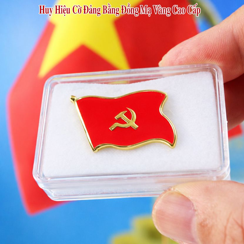 Huy Hiệu Cờ Đảng Cái Áo QĐH 109