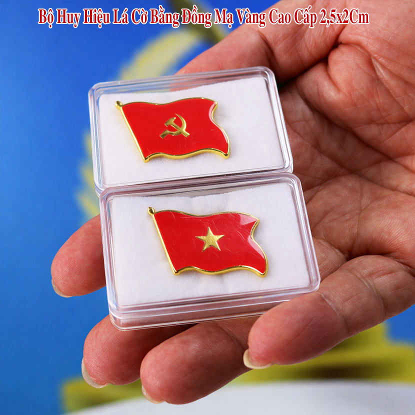 Huy Hiệu Cờ Đảng Cái Áo QĐH 109