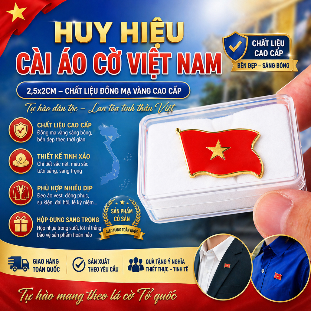 Huy Hiệu Là Tổ Quốc Cái Áo QĐH 110