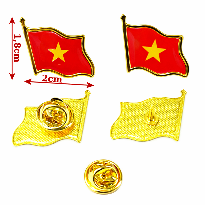 Huy hiệu lá cờ việt Nam loại nhỏ QĐH 108