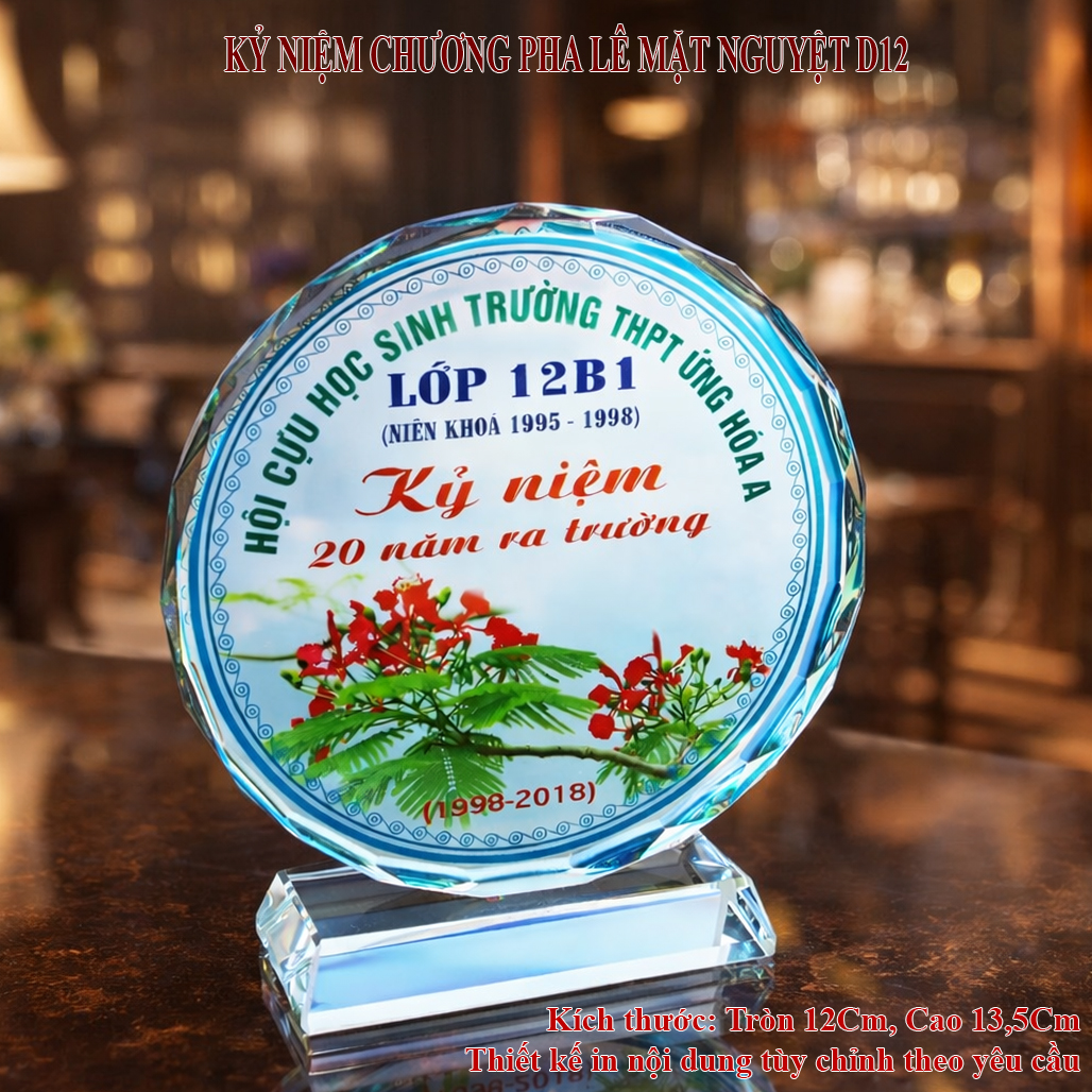 Kỷ Niệm Chương Họp Lớp Tròn 12Cm QHL 97