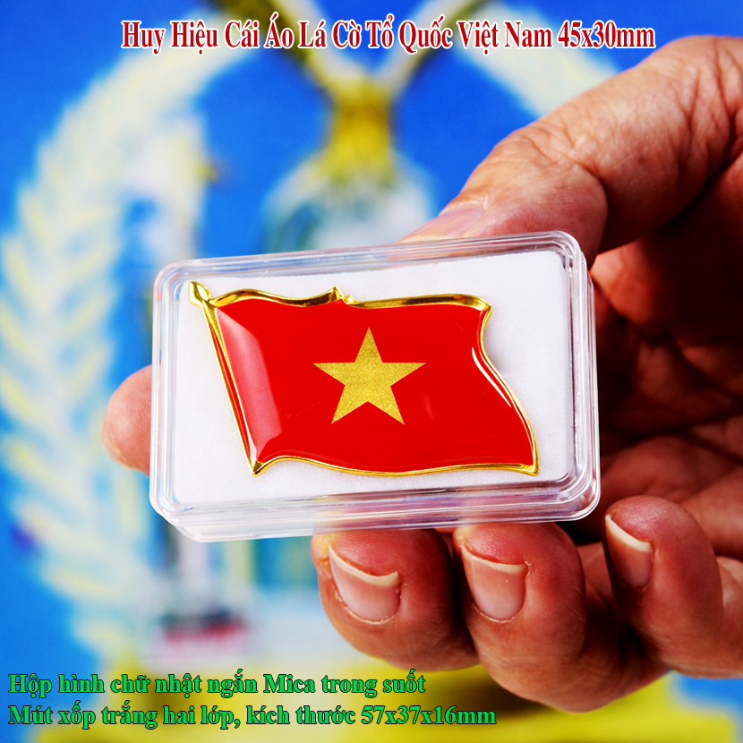 Huy Hiệu Cái Áo In Hình Quốc Huy QĐH71