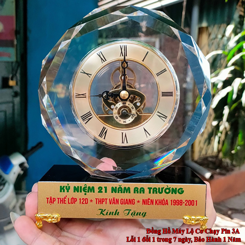 QHL86 Đồng Hồ Pha Lê Quà Tặng Thầy cô giáo kỷ niệm ngày họp lớp