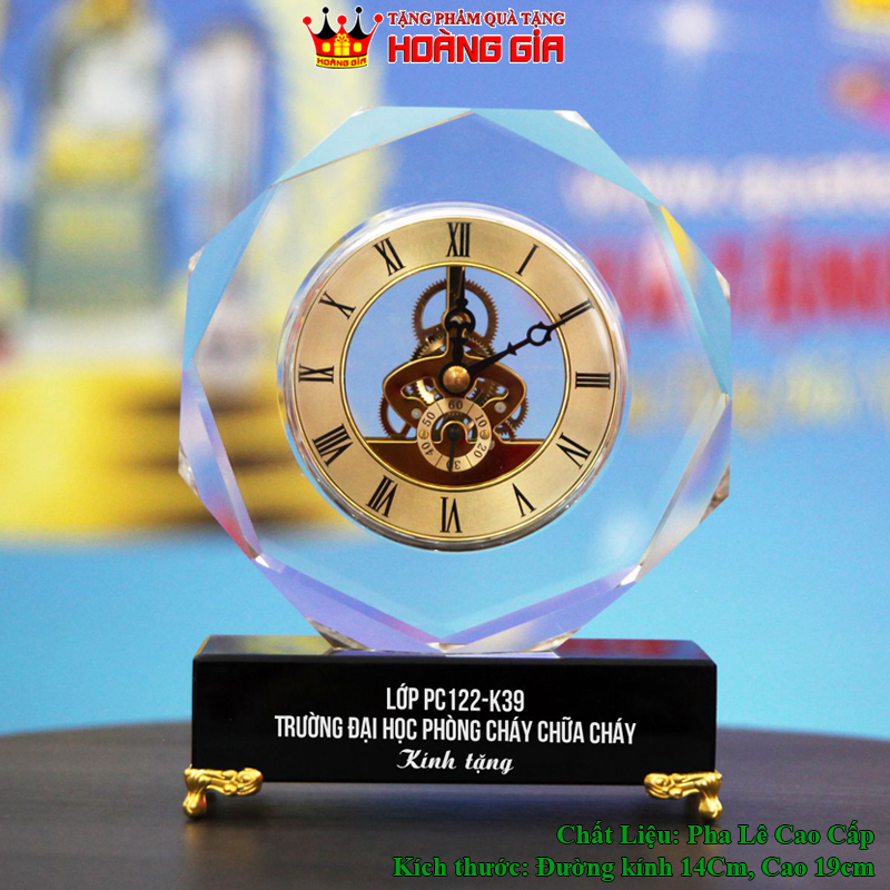 QHL86 Đồng Hồ Pha Lê Quà Tặng Thầy cô giáo kỷ niệm ngày họp lớp