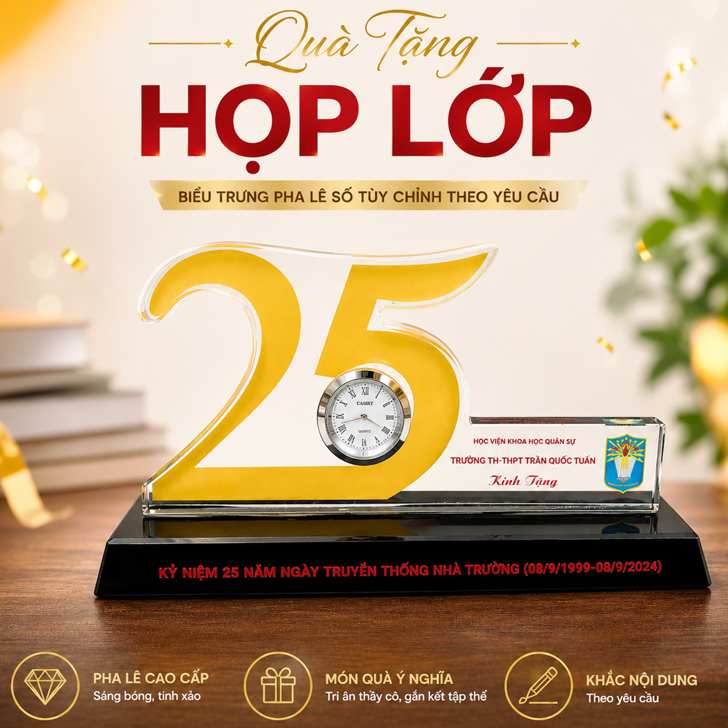 Quà Tặng Họp Lớp Kỷ Niệm 25 Năm Ngày Ra Trường Bộ Số Kỷ Niệm 25 Năm QHL138