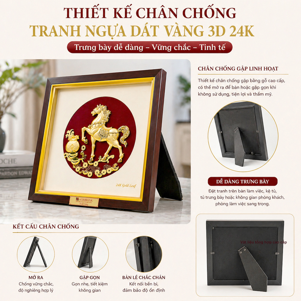 Tranh Ngự Dát Vàng 30x30Cm QTV 20