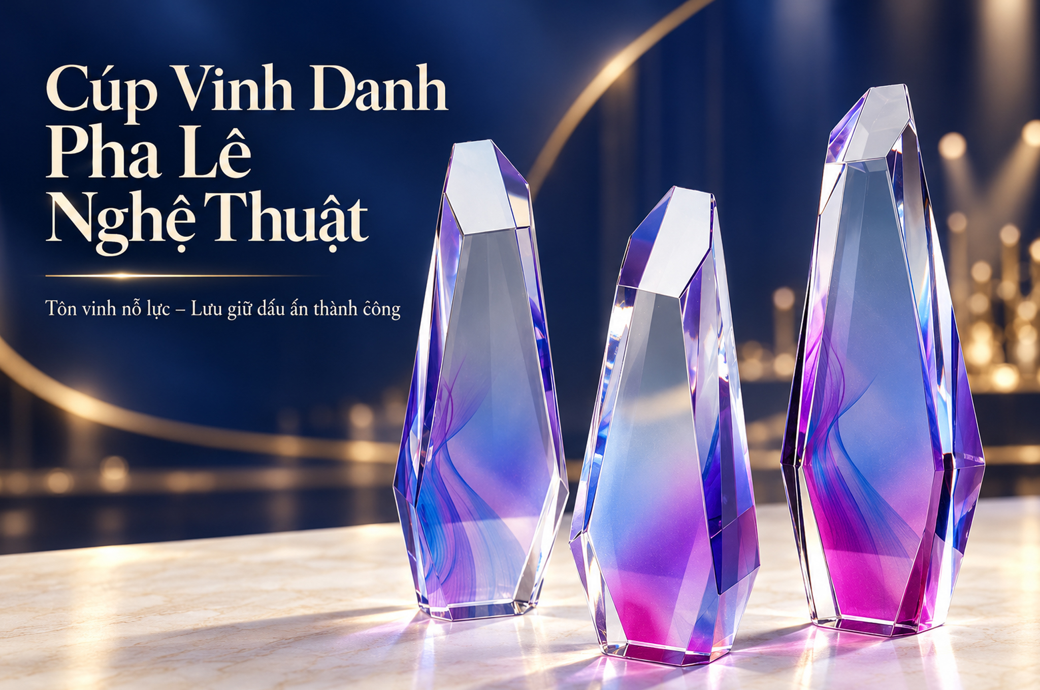 CÚP VINH DANH CAO CẤP PHA LÊ NGUYÊN KHỐI GIÁC CẠNH NGHỆ THUẬT BANNER.jpg