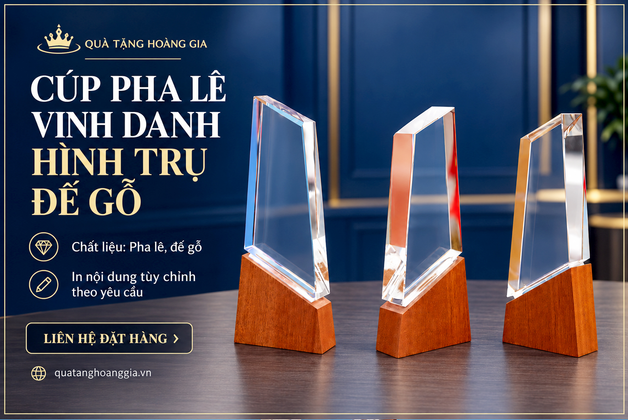 CÚP PHA LÊ TRỤ ĐẾ GỖ XƯỞNG IN NỘI DUNG THEO YÊU CẦU BANNER.jpg