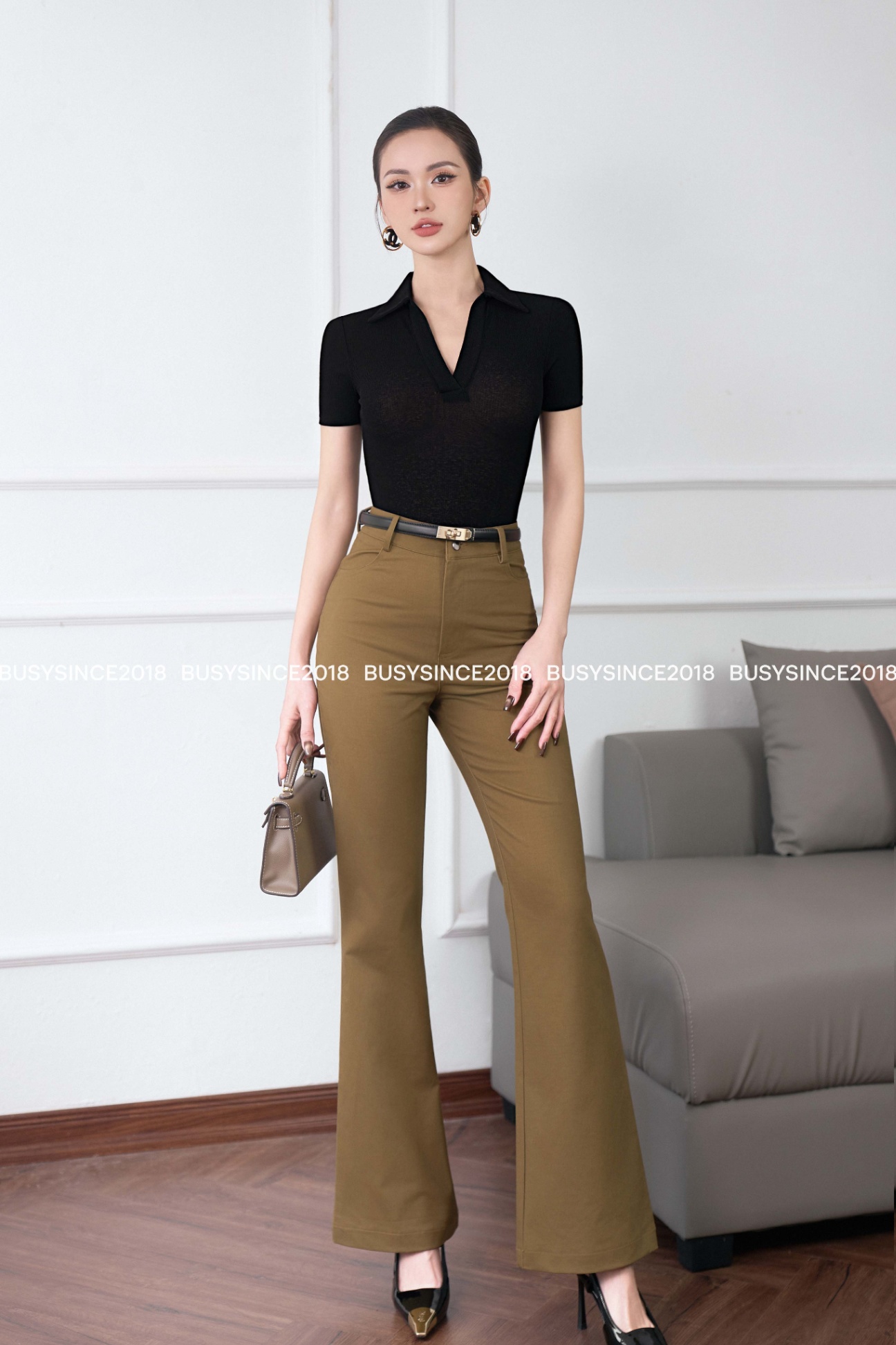 Quần Kaki Ống Loe Nhỡ QKK2