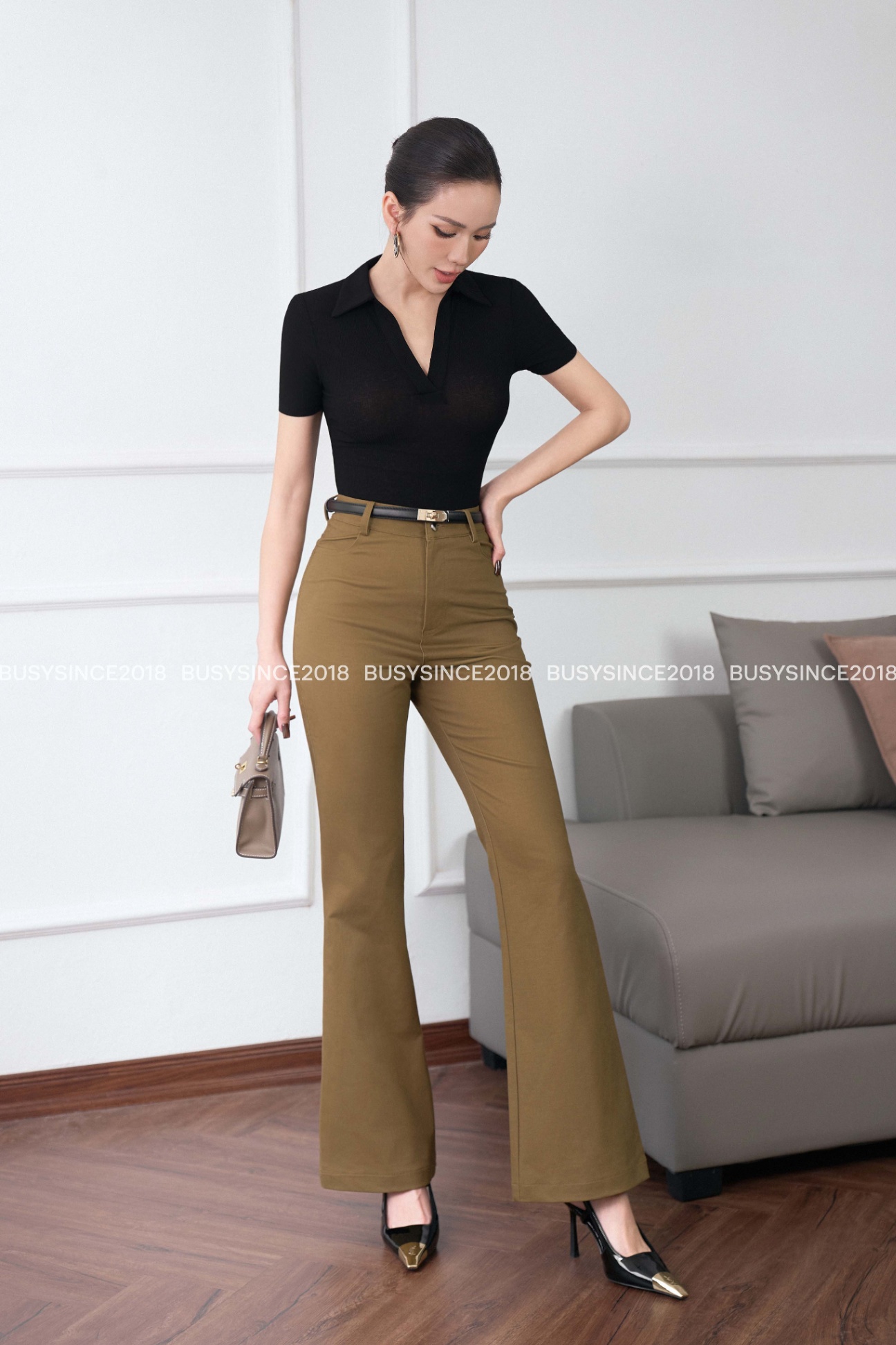 Quần Kaki Ống Loe Nhỡ QKK2