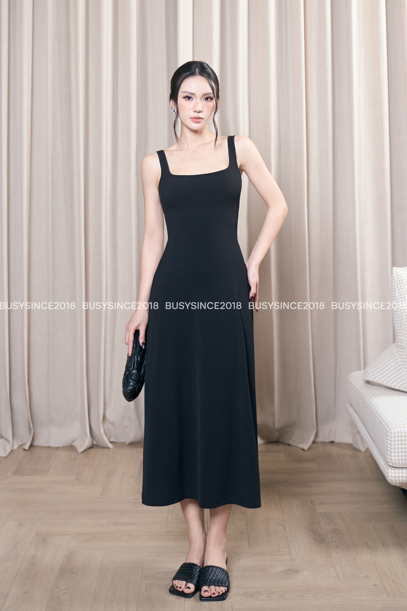 Váy Ba Lỗ Cổ U Dáng Xòe VCU3