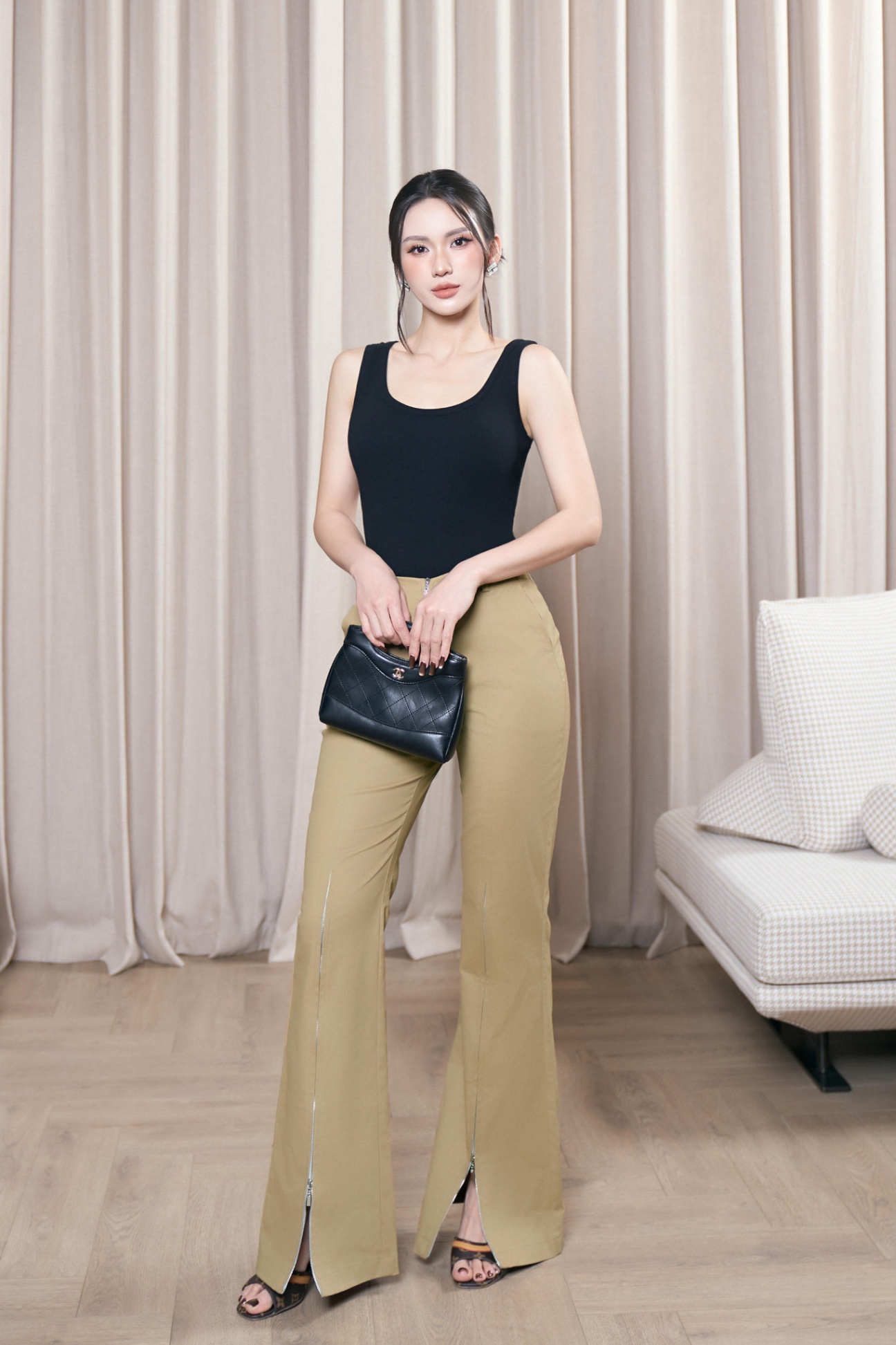 ÁO BA LỖ CỔ U VIỀN - BL18T
