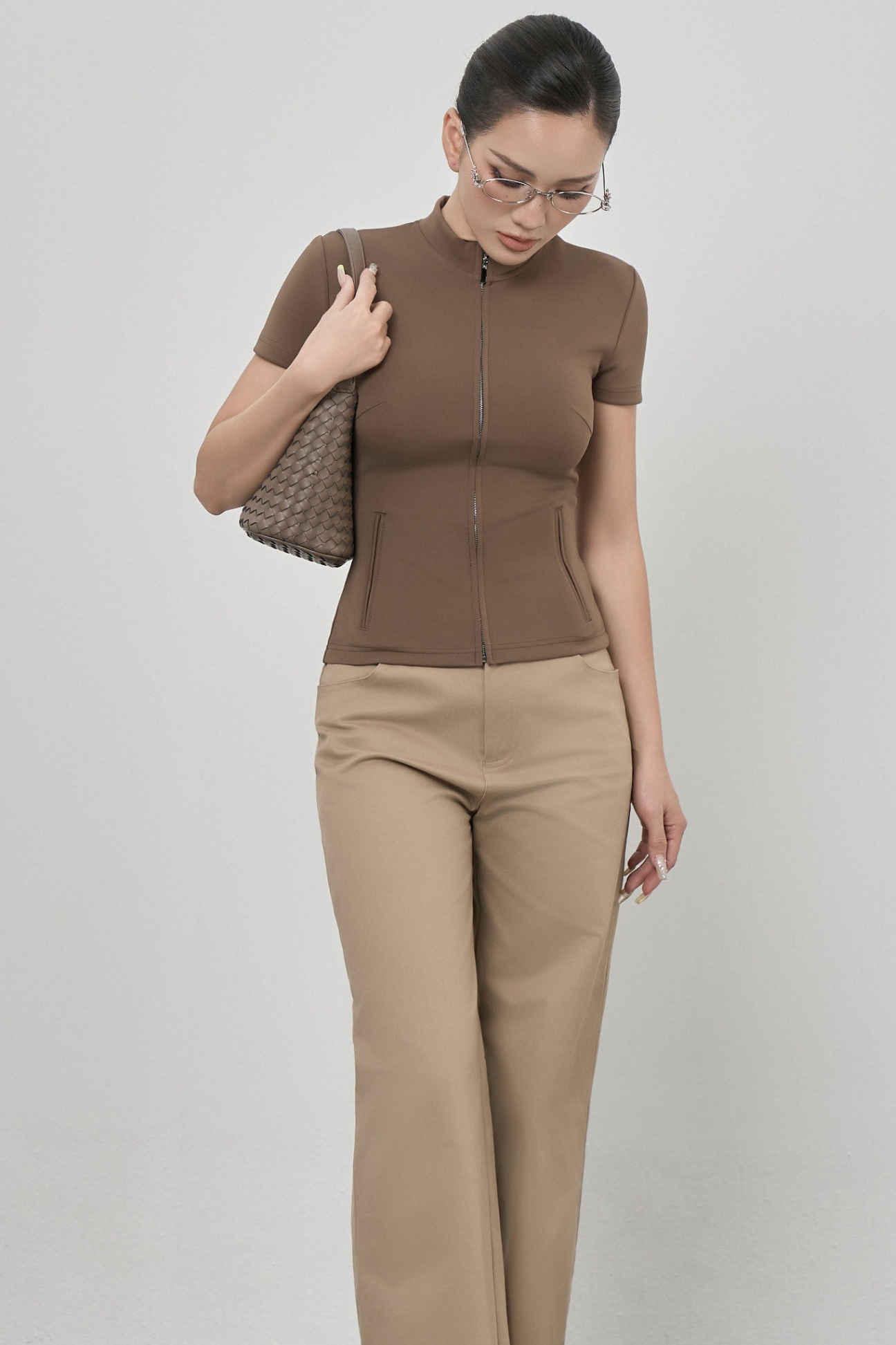 Áo Ngắn Tay Khoá Zip - NT53T