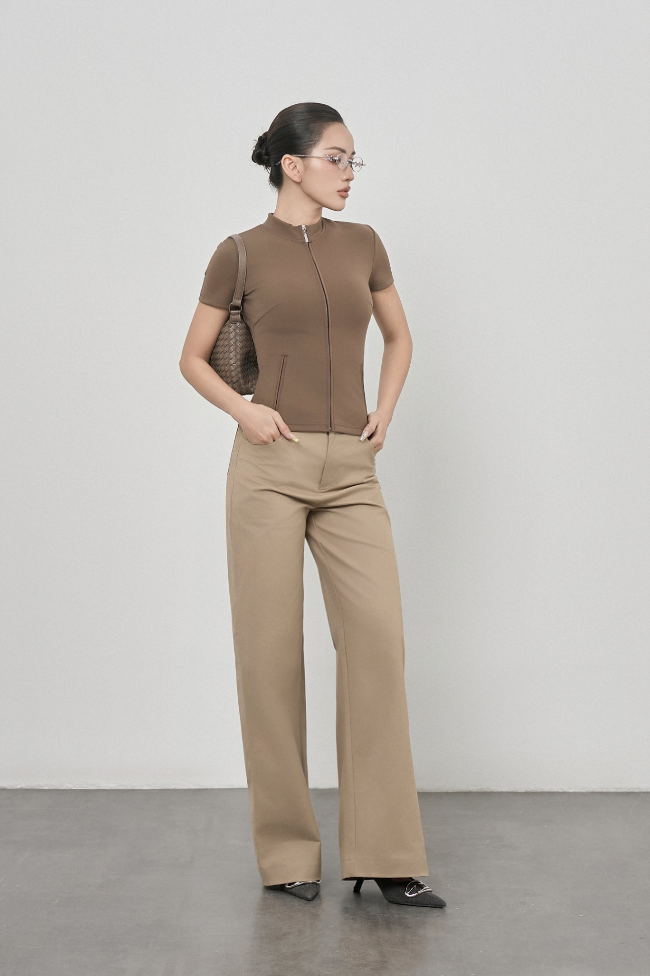 Áo Ngắn Tay Khoá Zip - NT53T