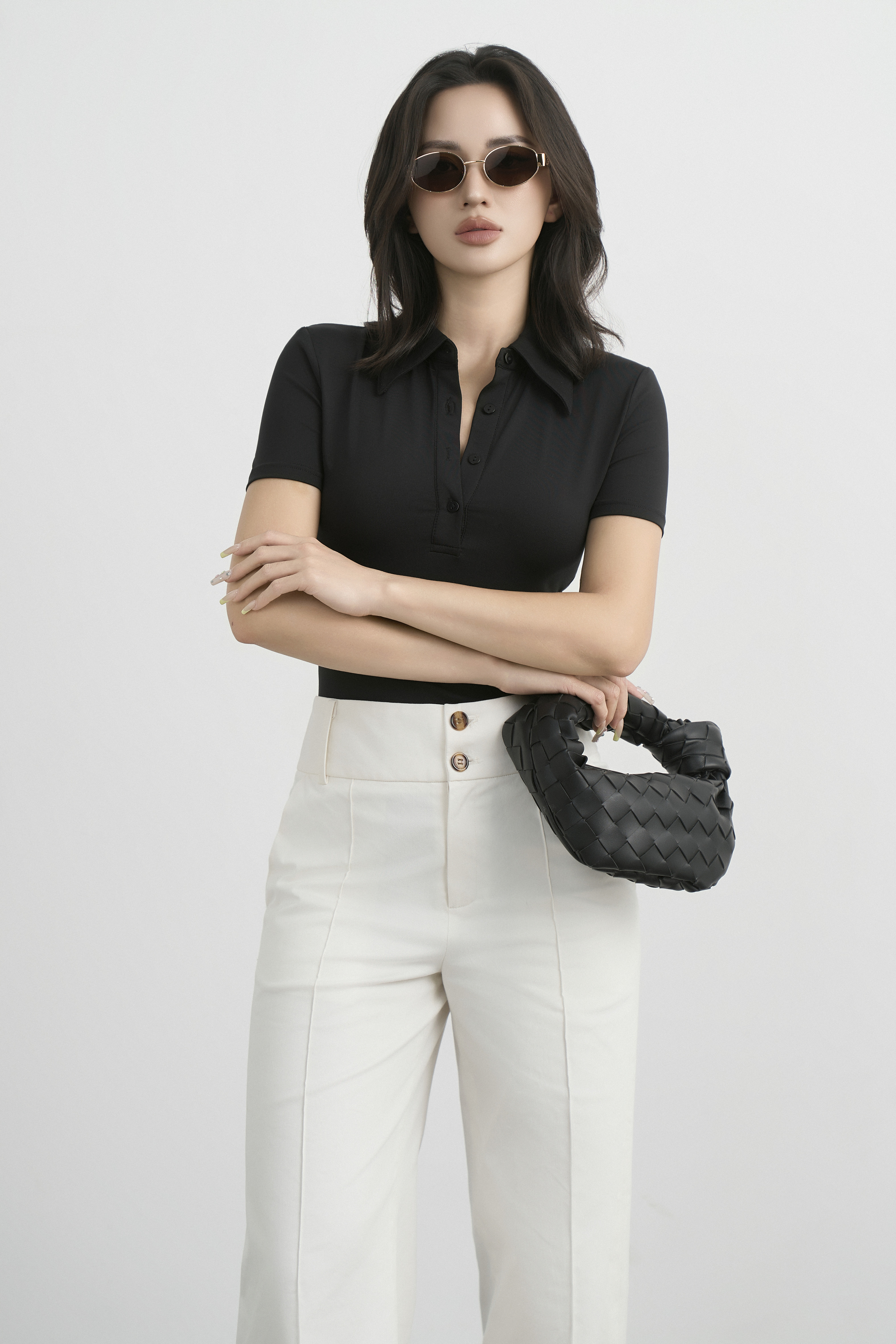 ÁO NGẮN TAY CỔ ĐỨC - NT44T