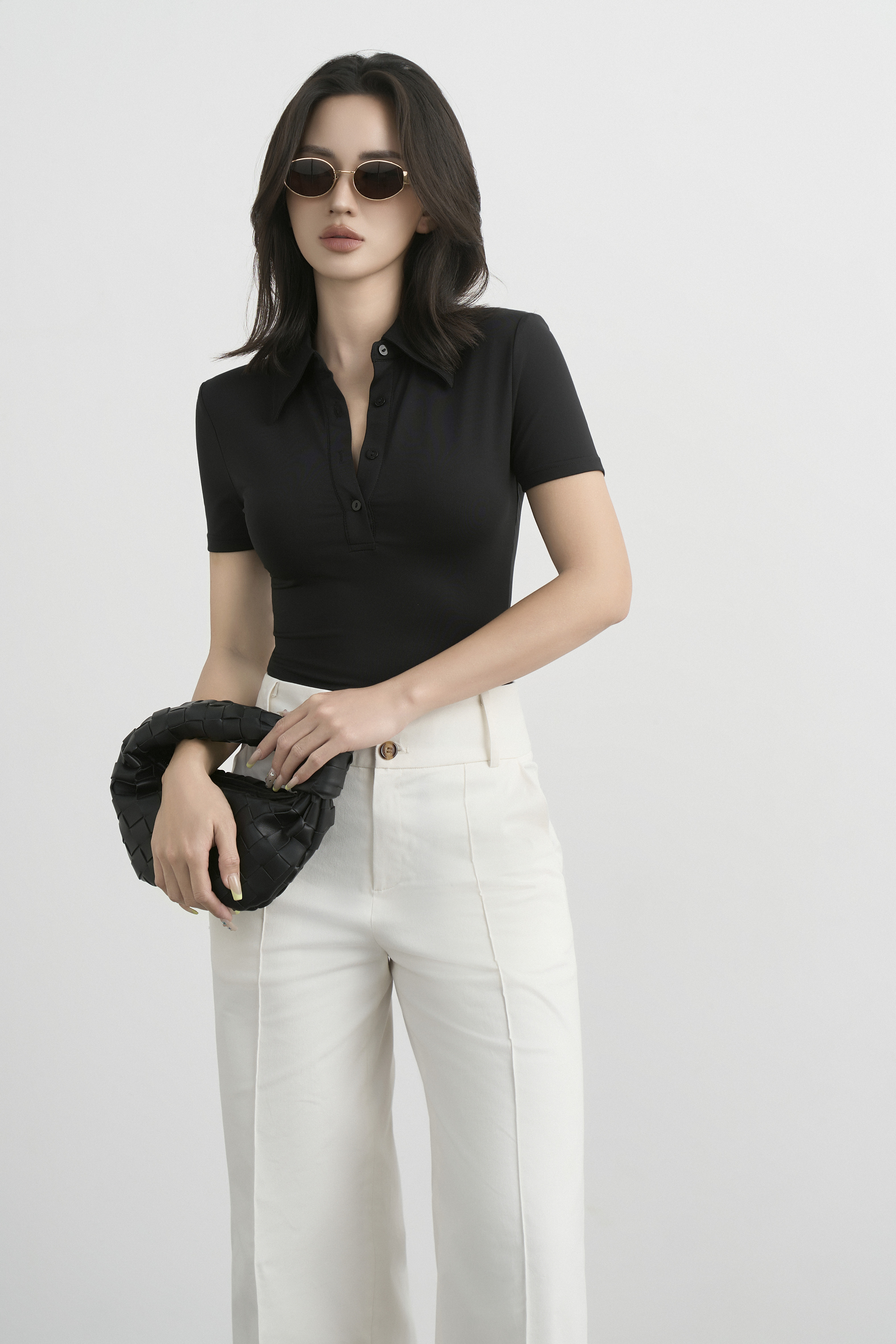 ÁO NGẮN TAY CỔ ĐỨC - NT44T
