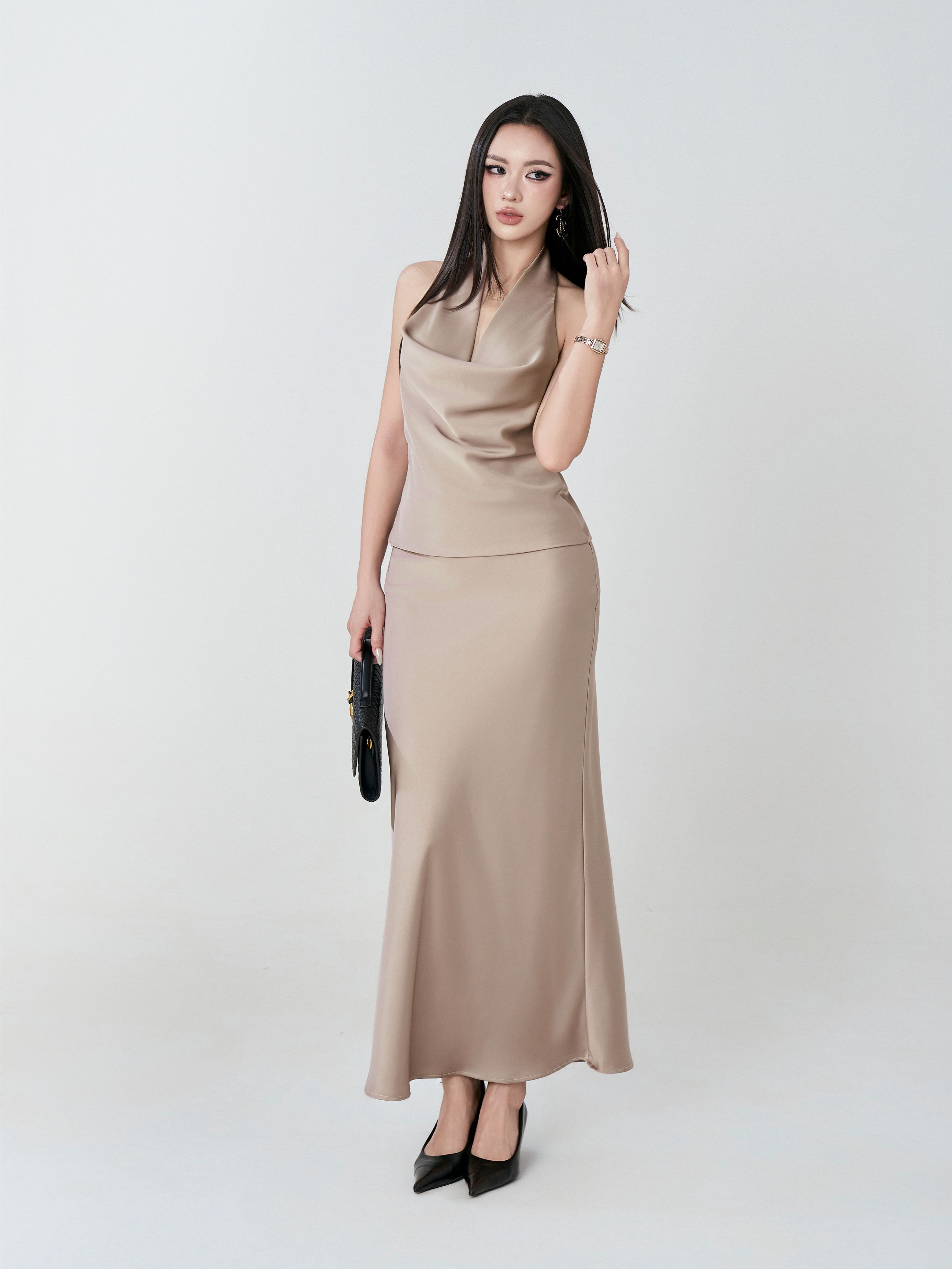Áo Lụa Cổ Đổ - ACĐ