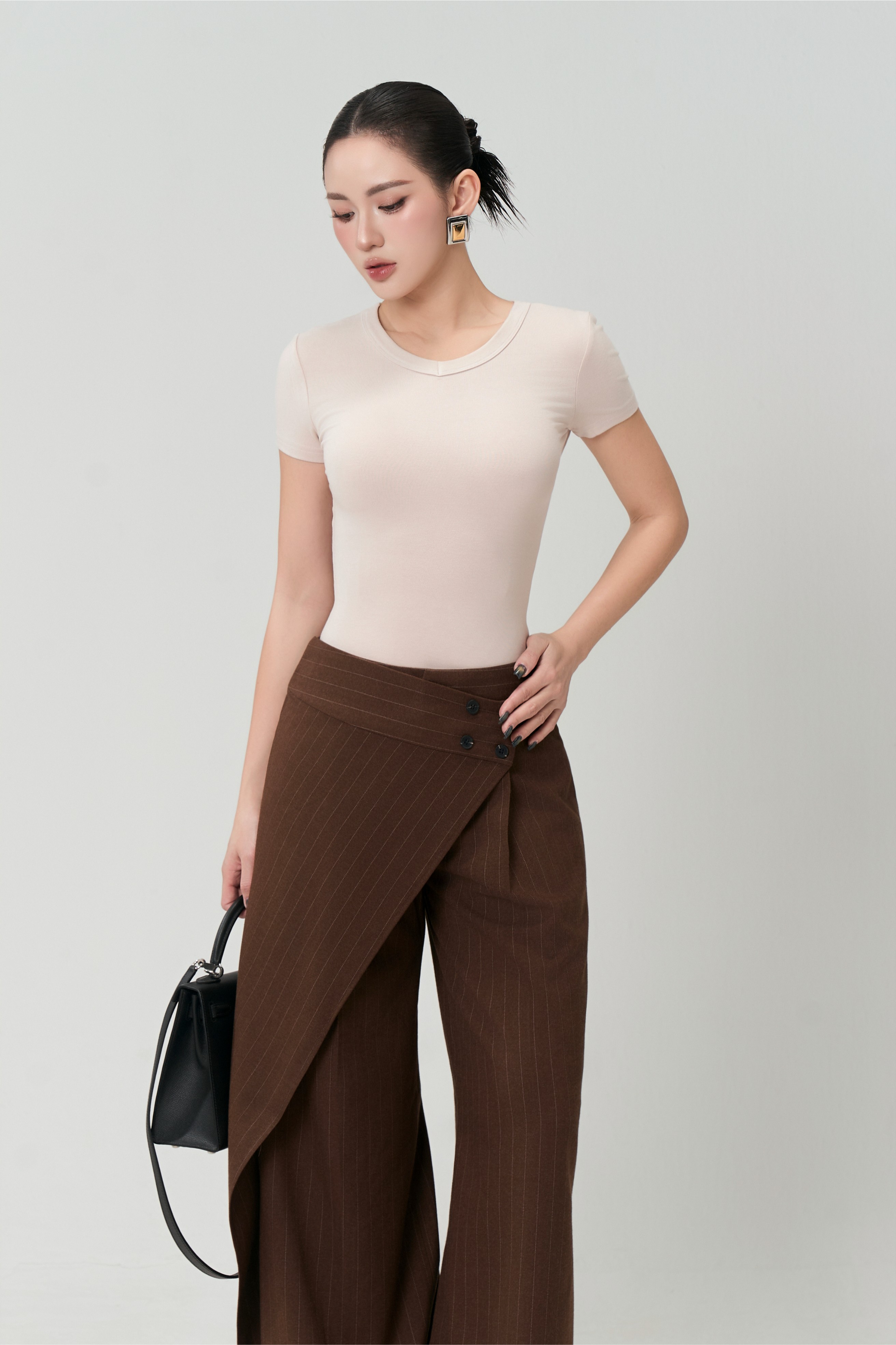 Áo Ngắn Tay Cổ Tim - NT51T