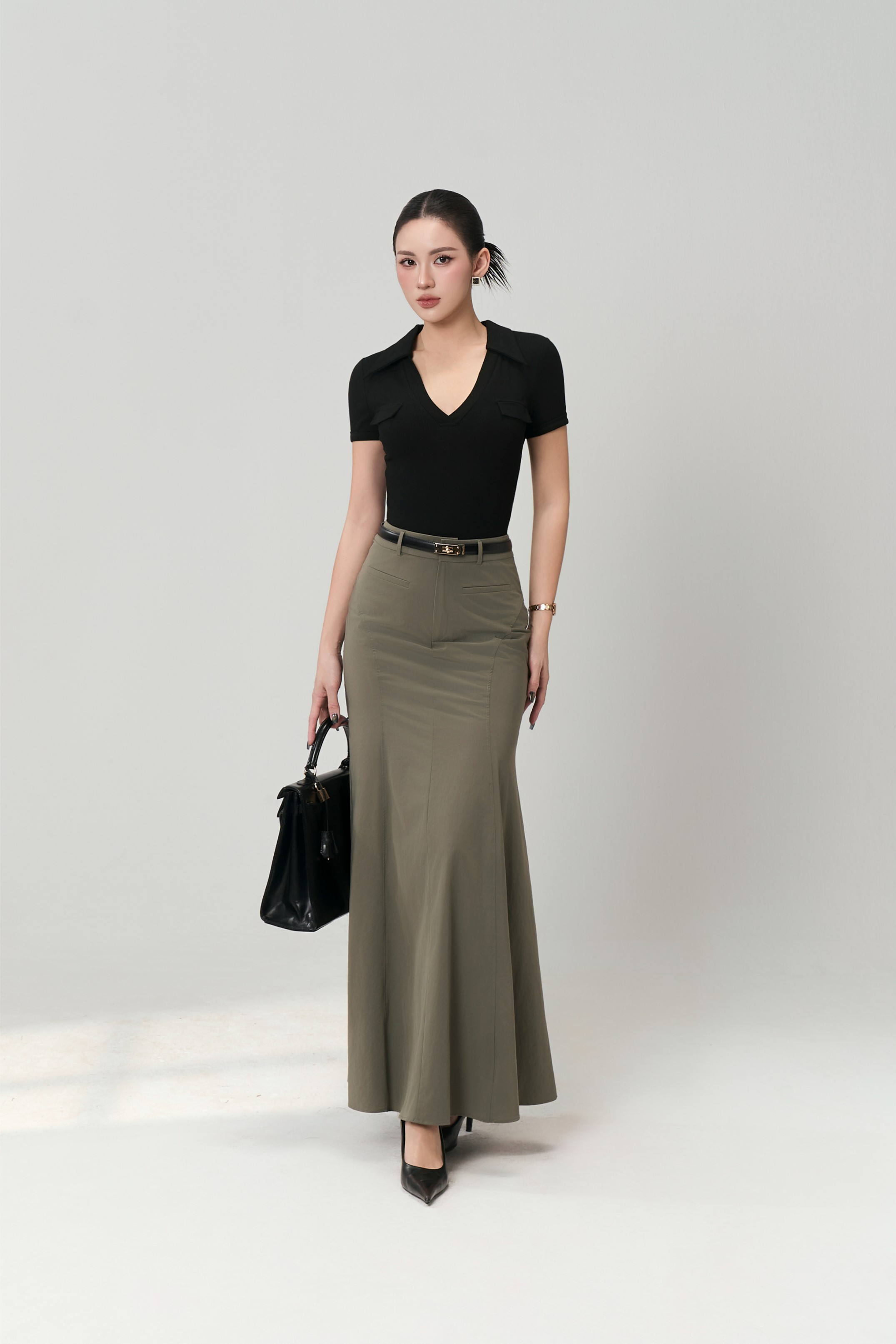 Áo Ngắn Tay Cổ V - NT49T