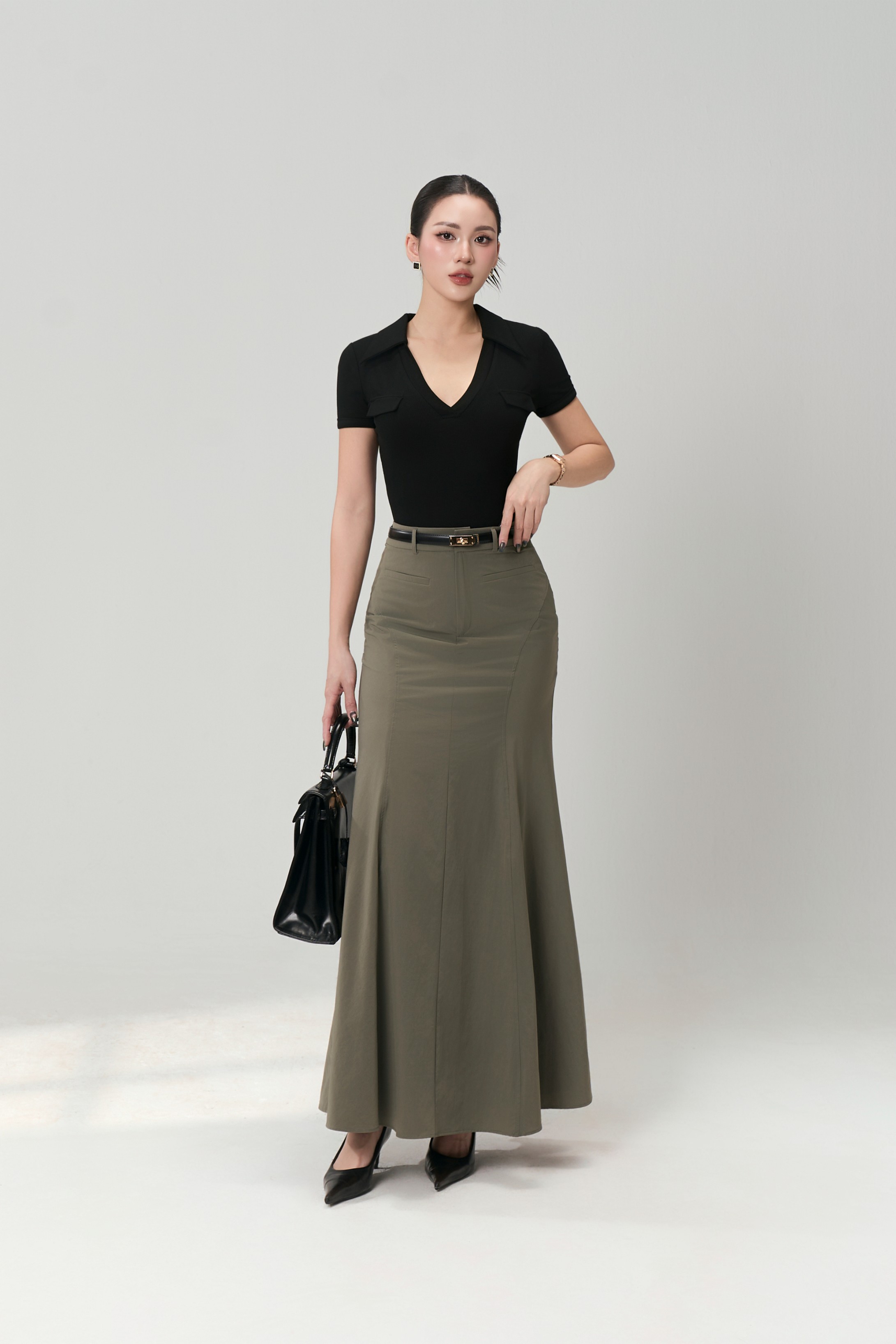 Áo Ngắn Tay Cổ V - NT49T