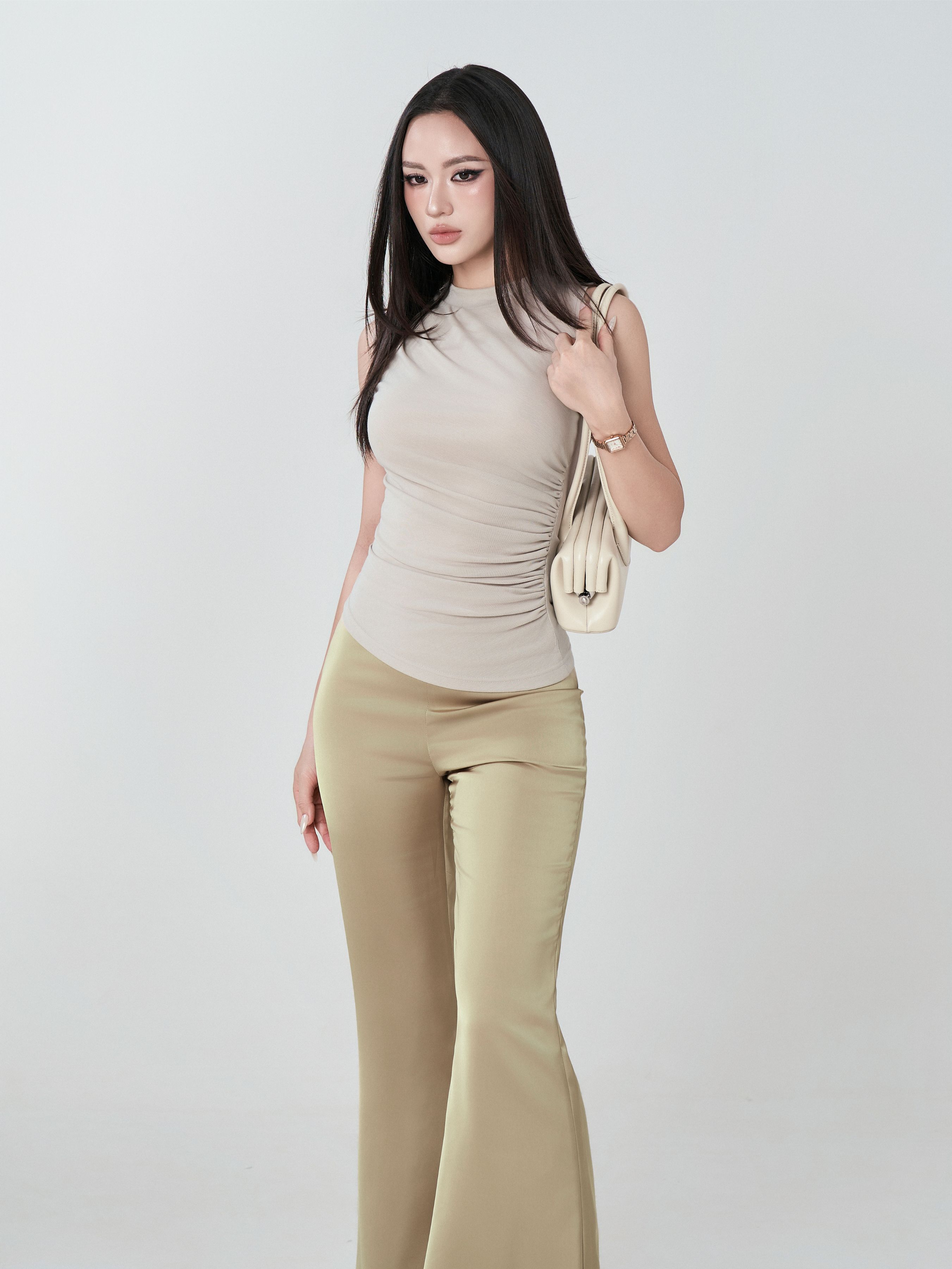 Áo Ba Lỗ Cổ Bo Nhún - BL26T