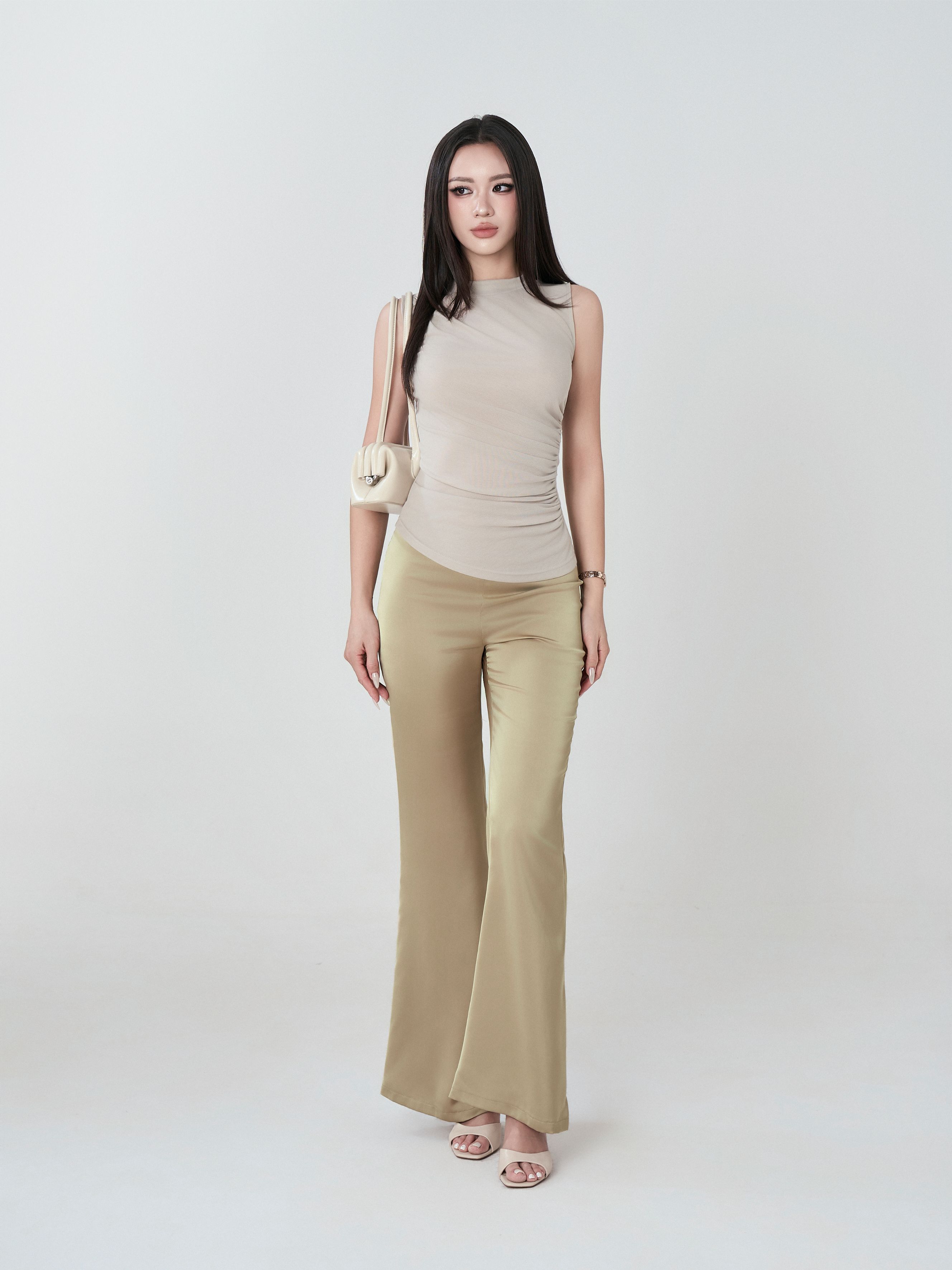 Áo Ba Lỗ Cổ Bo Nhún - BL26T