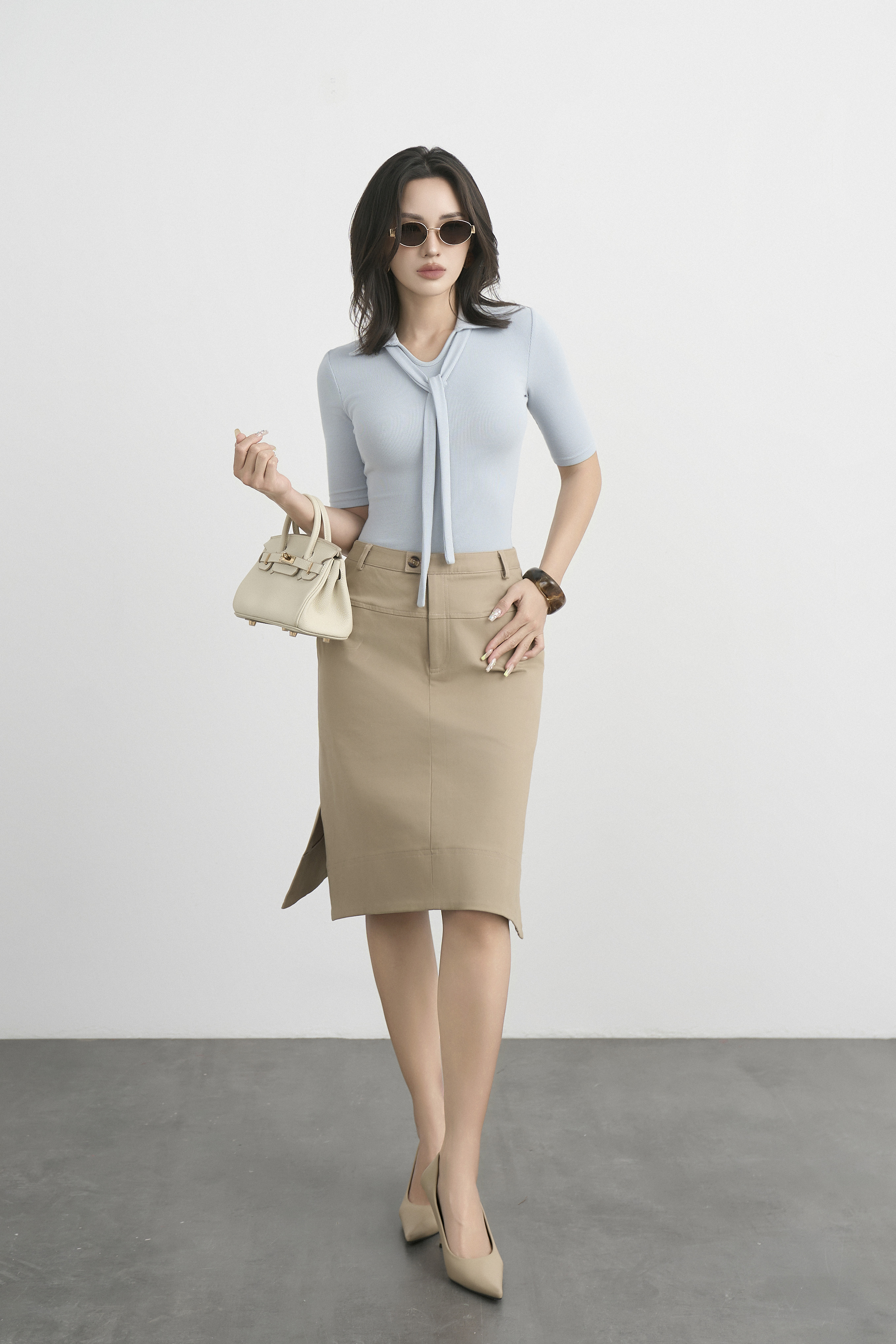 Chân Váy Kaki Chữ A - CVKK11