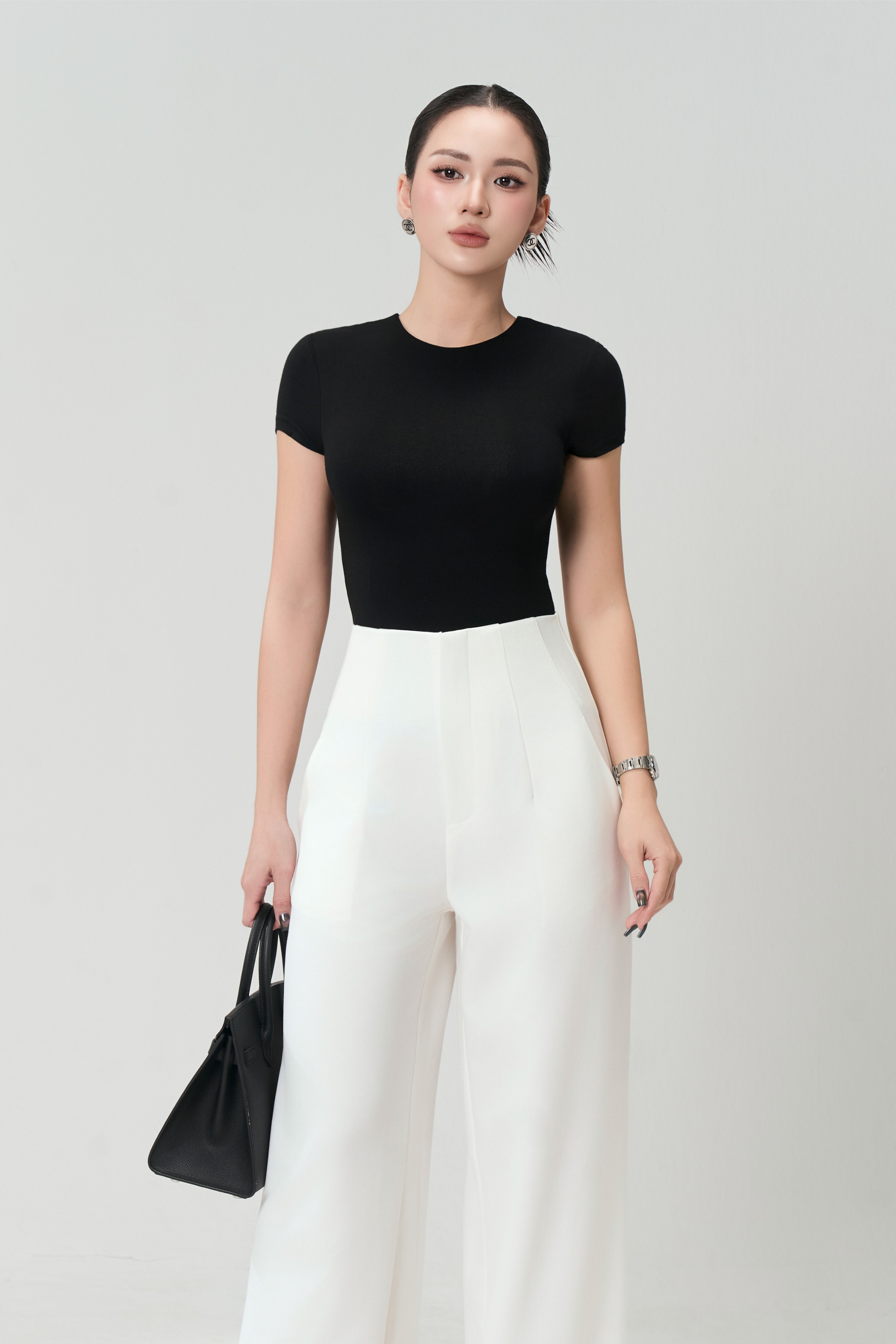 Áo Ngắn Tay Cổ Tròn Sát 2 - NT56T