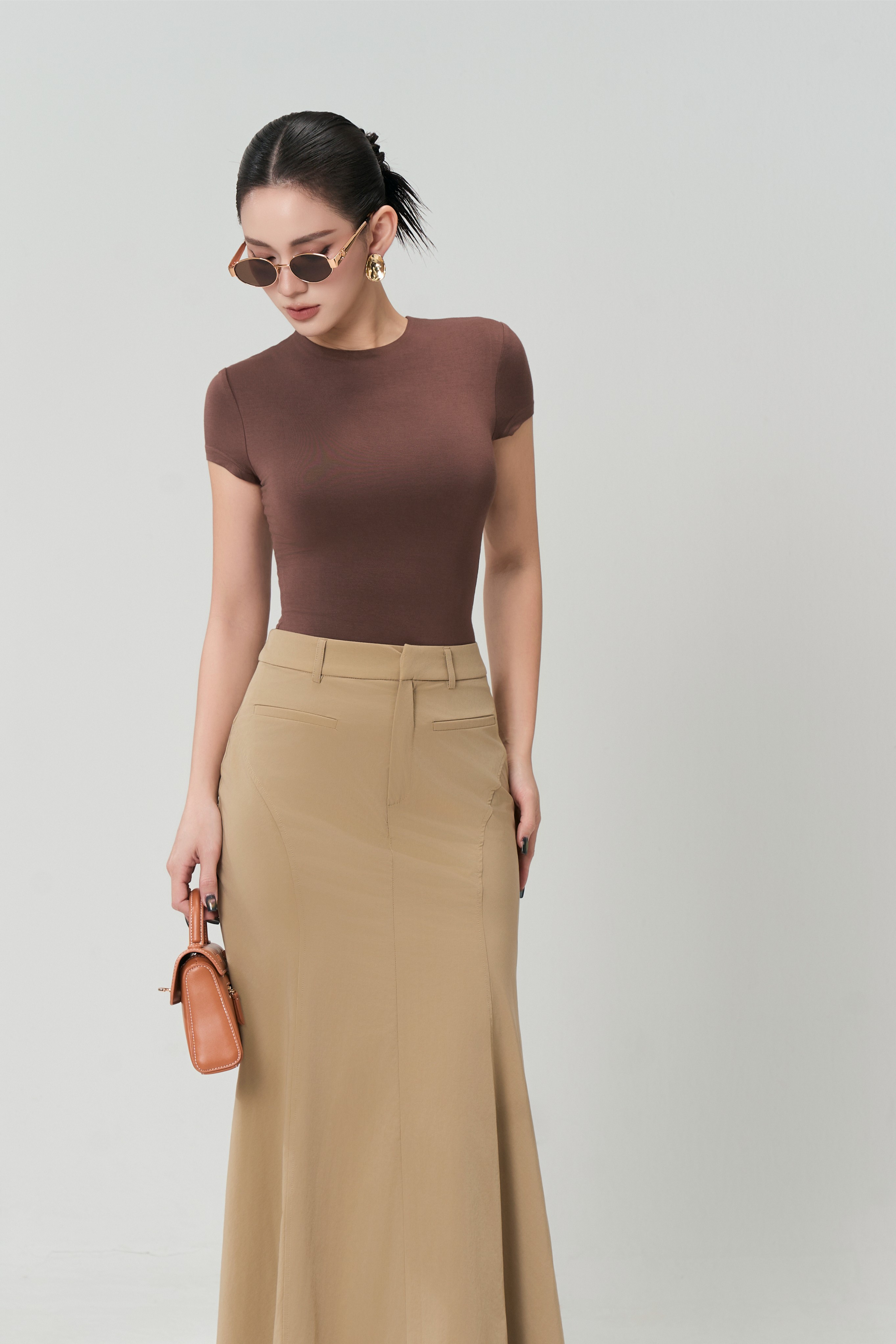 Áo Ngắn Tay Cổ Tròn Sát 2 - NT56T