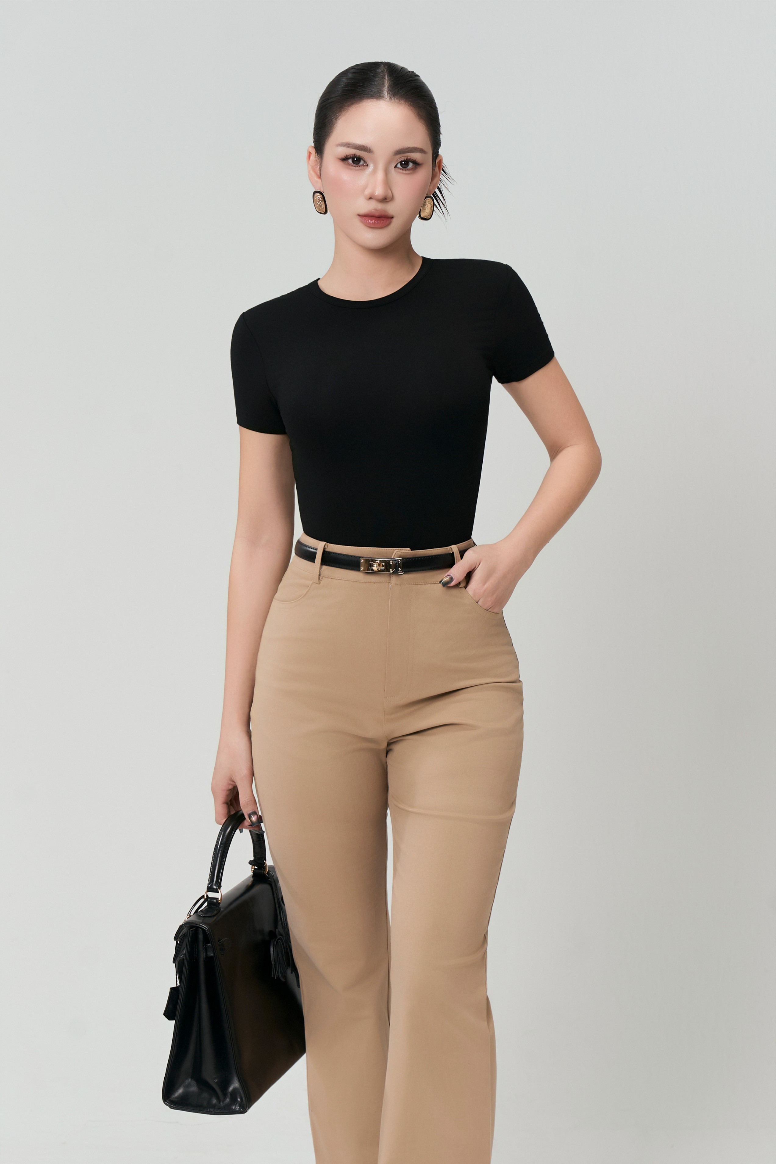 Áo Ngắn Tay Cổ Tròn Sát 2 - NT57T