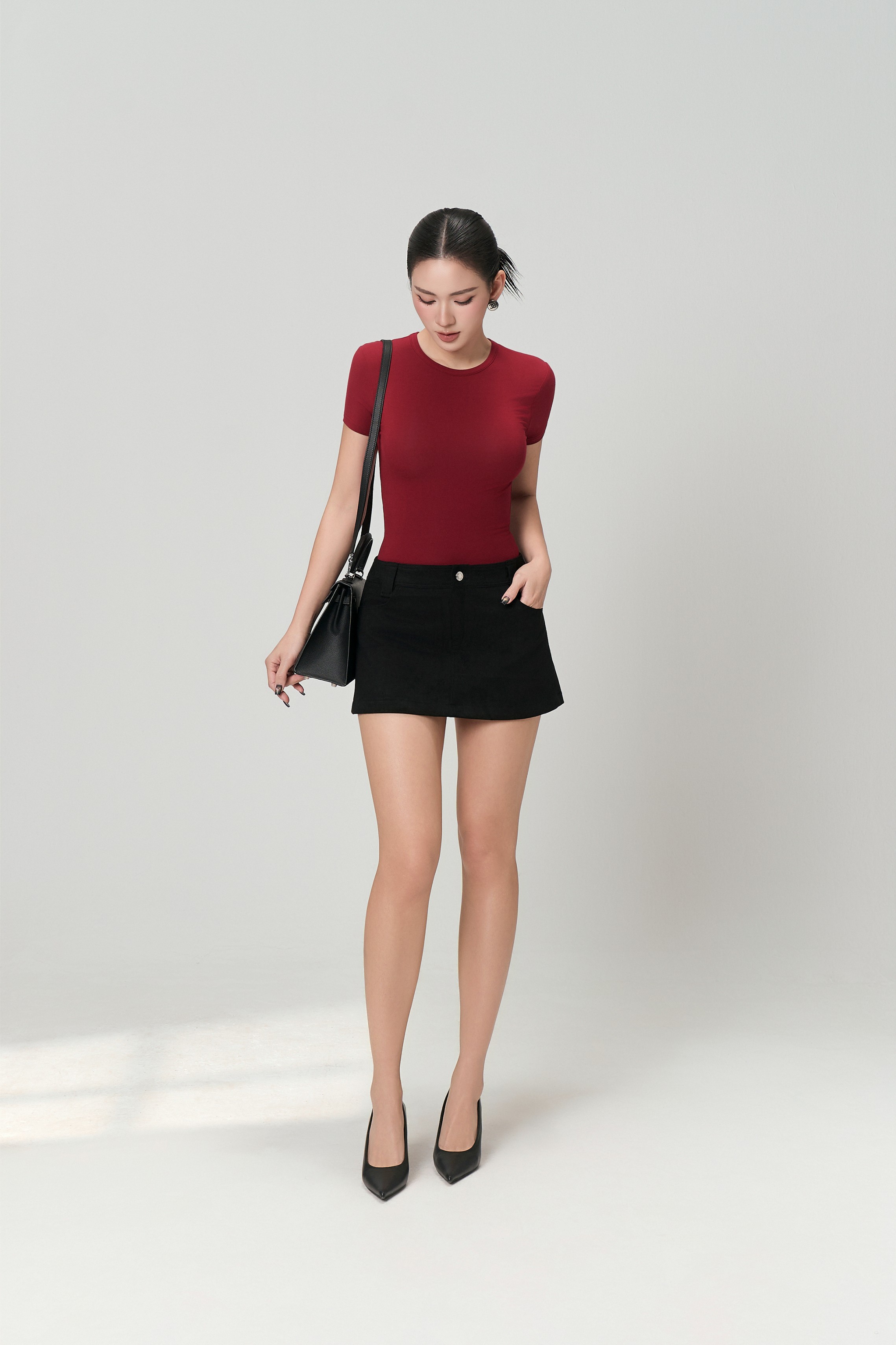 Áo Ngắn Tay Cổ Tròn Sát 2 - NT57T