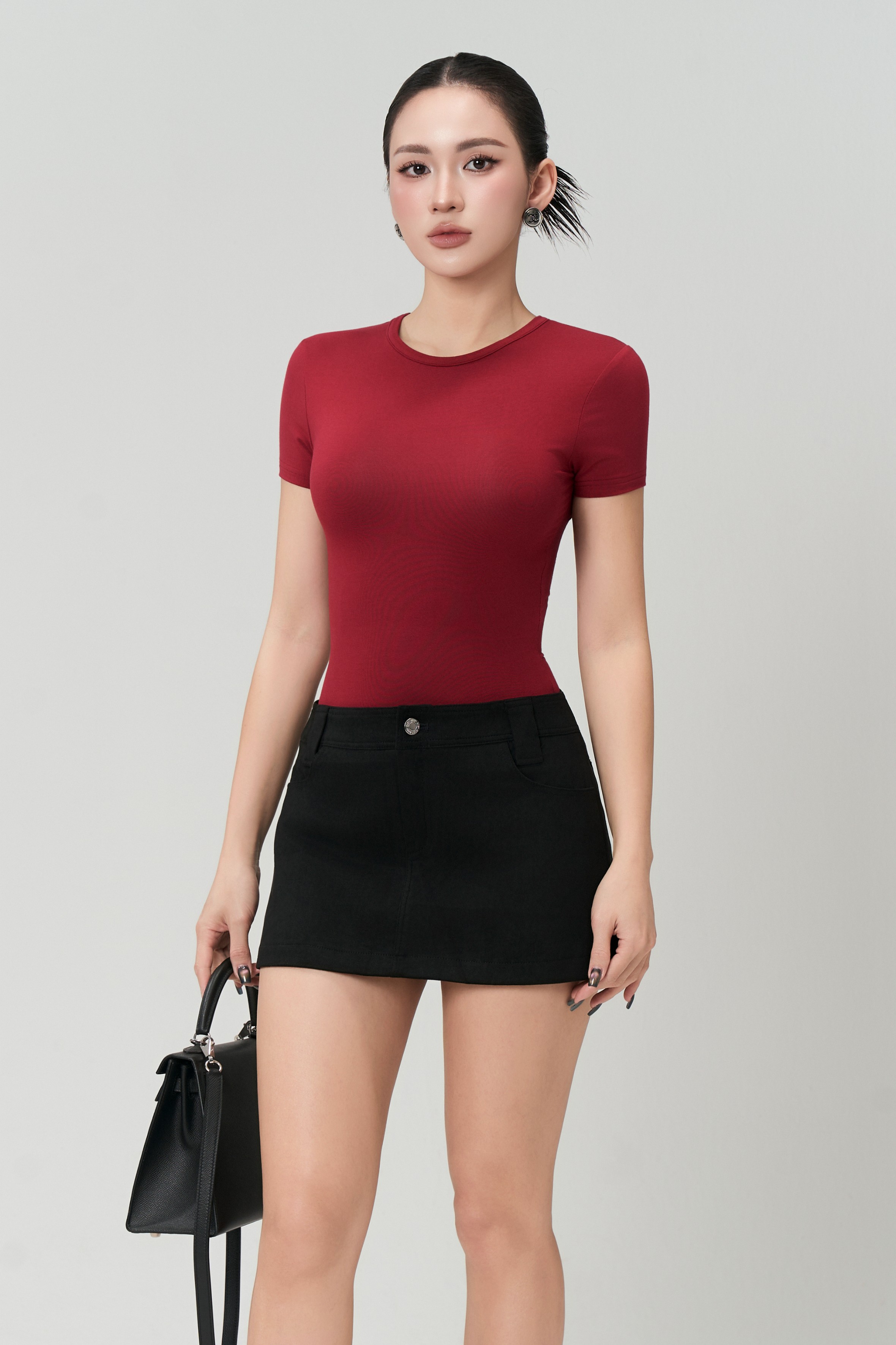 Áo Ngắn Tay Cổ Tròn Sát 2 - NT57T