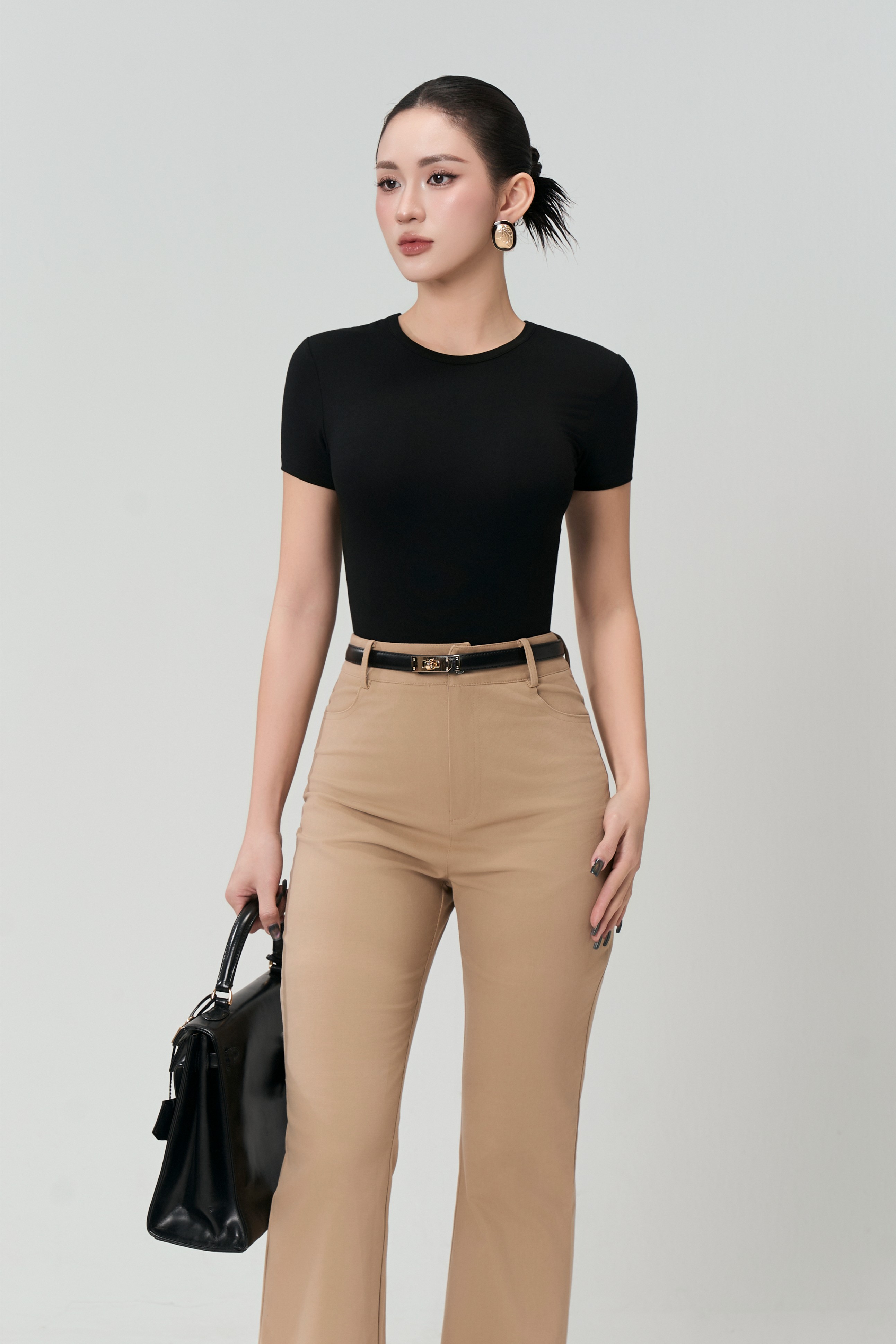 Áo Ngắn Tay Cổ Tròn Sát 2 - NT57T