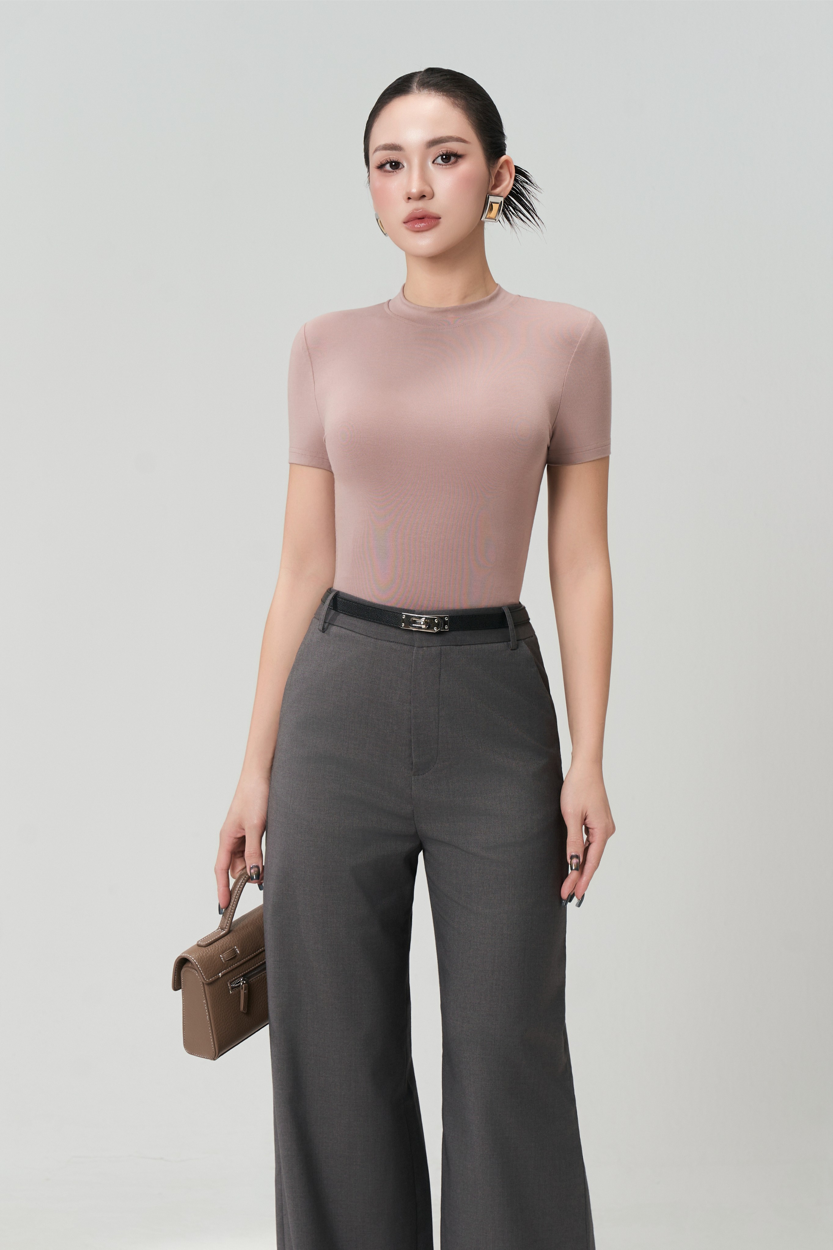 Áo Ngắn Tay Cổ Bo Sát 2 - NT58T