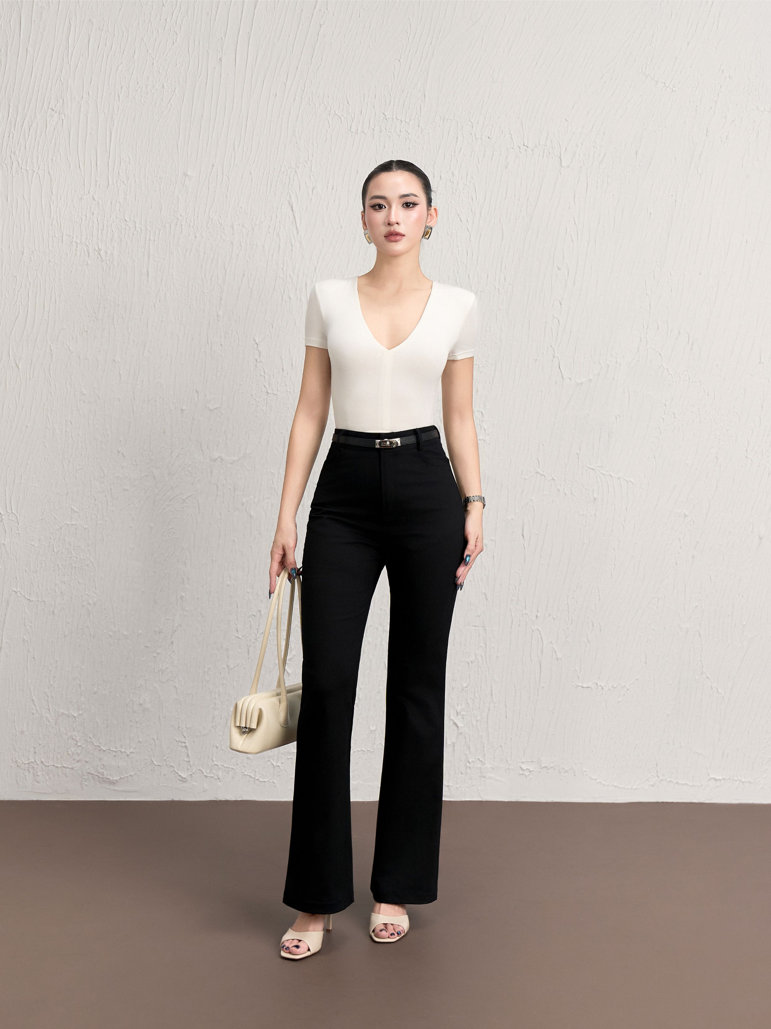 Áo Ngắn Tay Cổ Tim 4 - NT64T