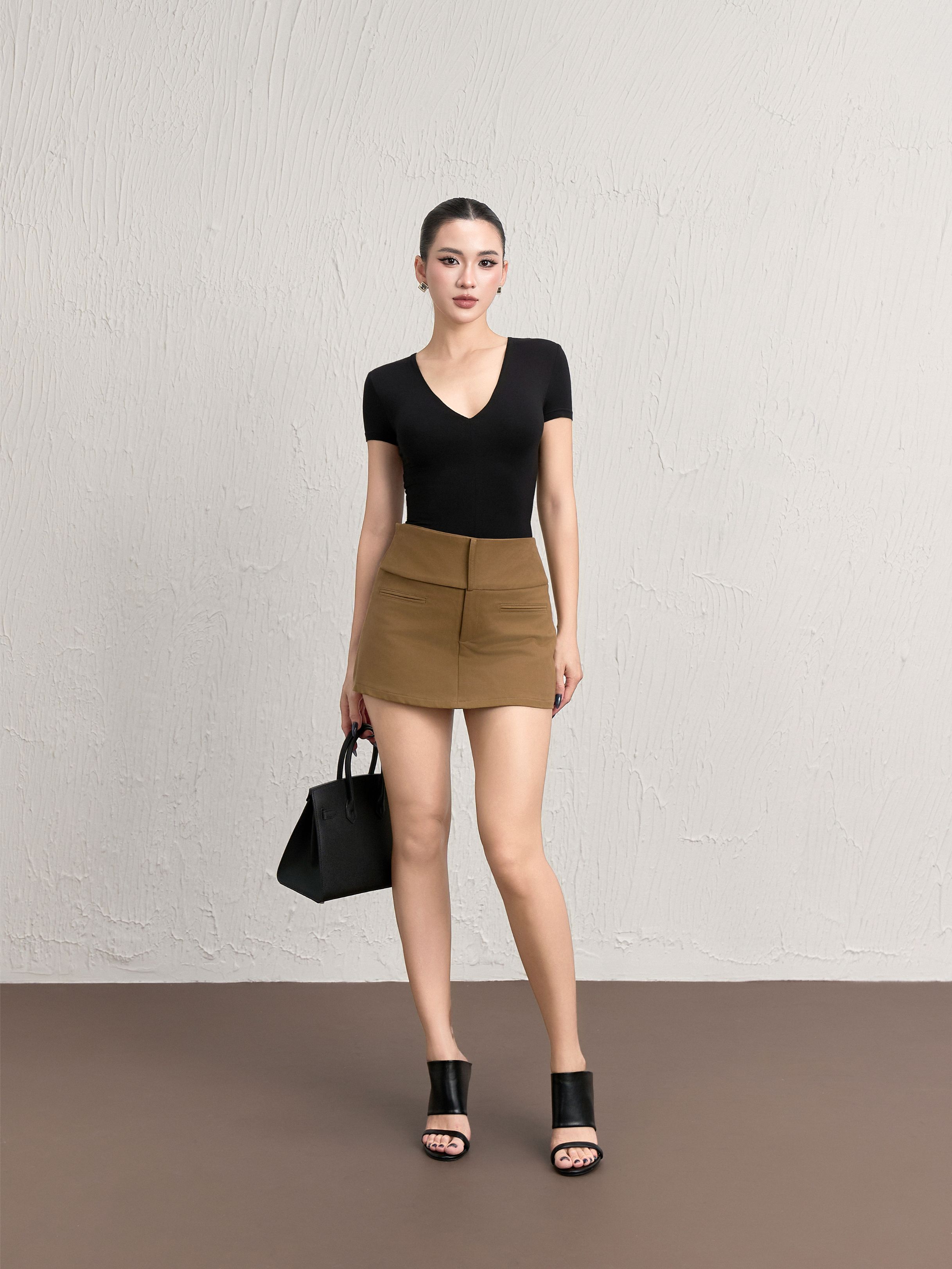 Áo Ngắn Tay Cổ Tim 4 - NT64T