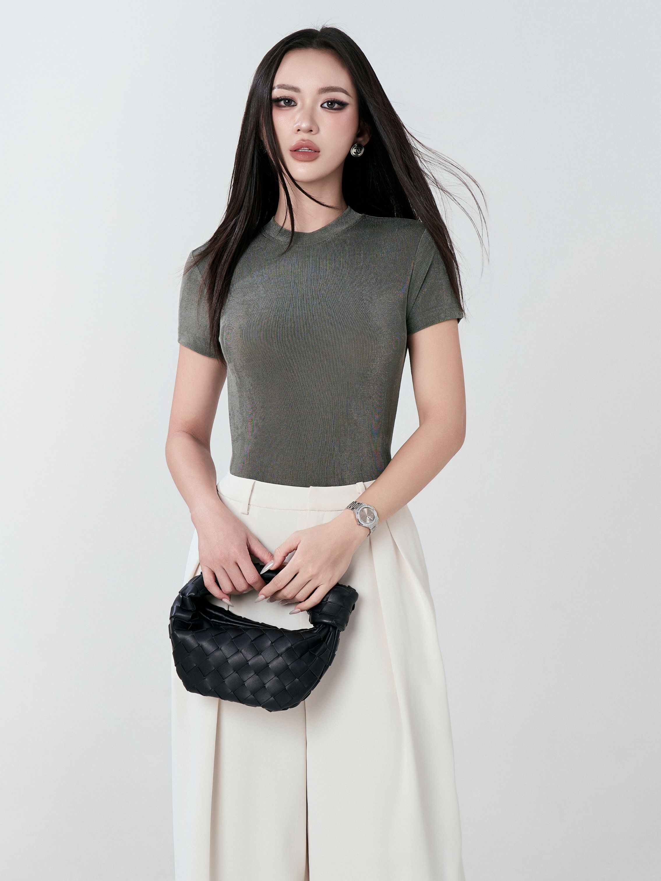 Áo Ngắn Tay Cổ Bo Sát 3 - NT67T