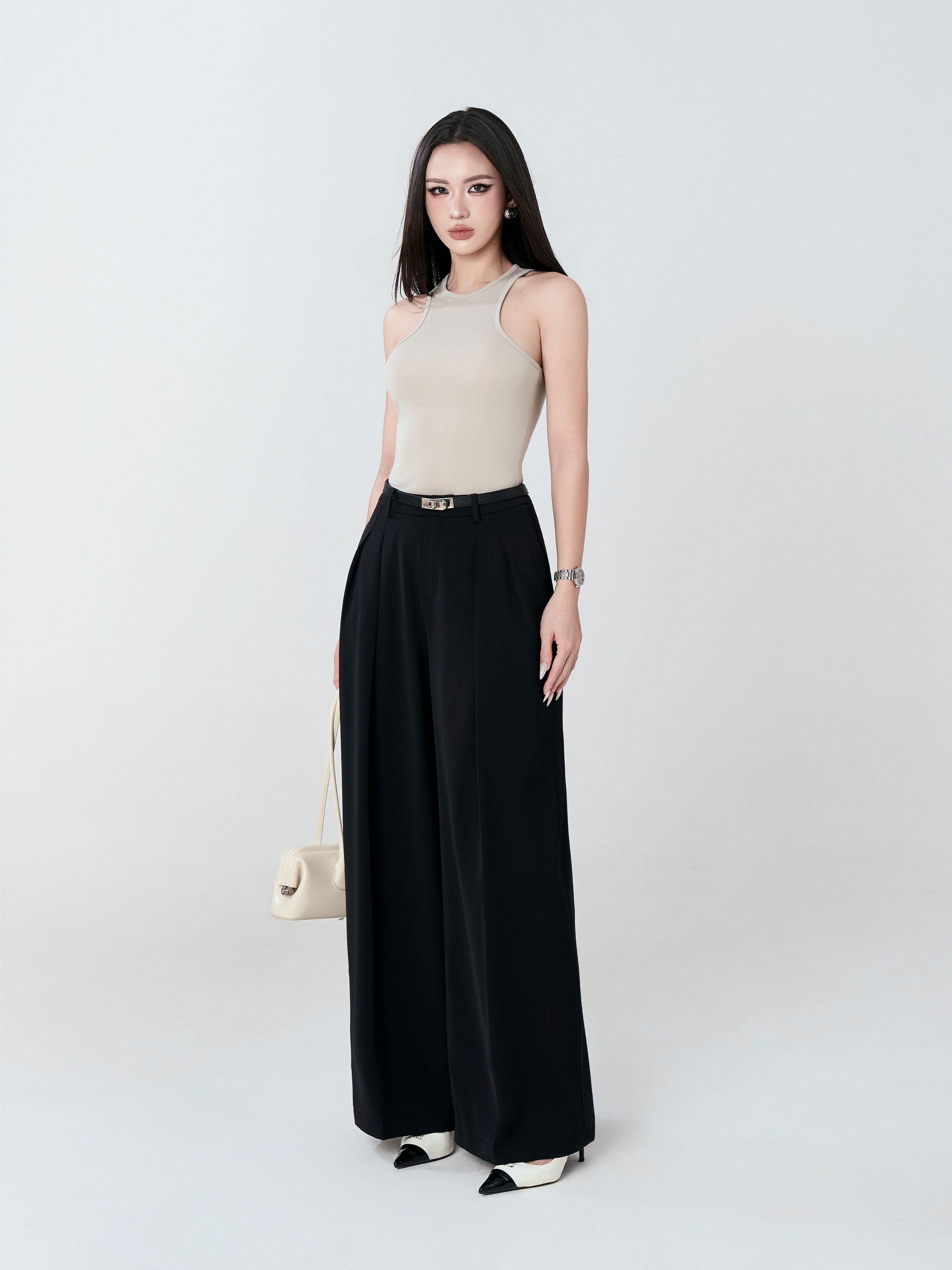 Quần Ống Rộng Xếp Ly 2 - QOR10