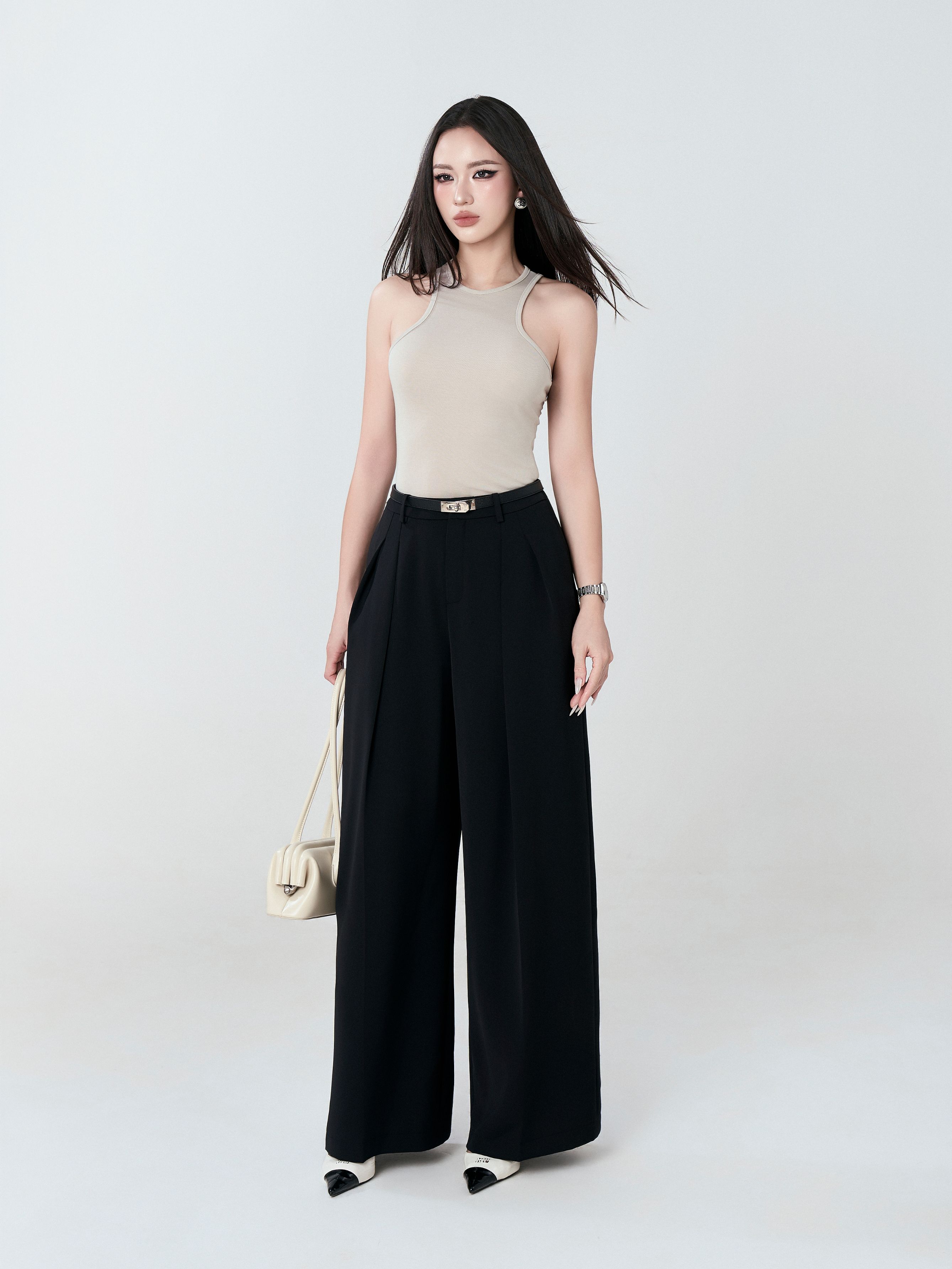 Quần Ống Rộng Xếp Ly 2 - QOR10