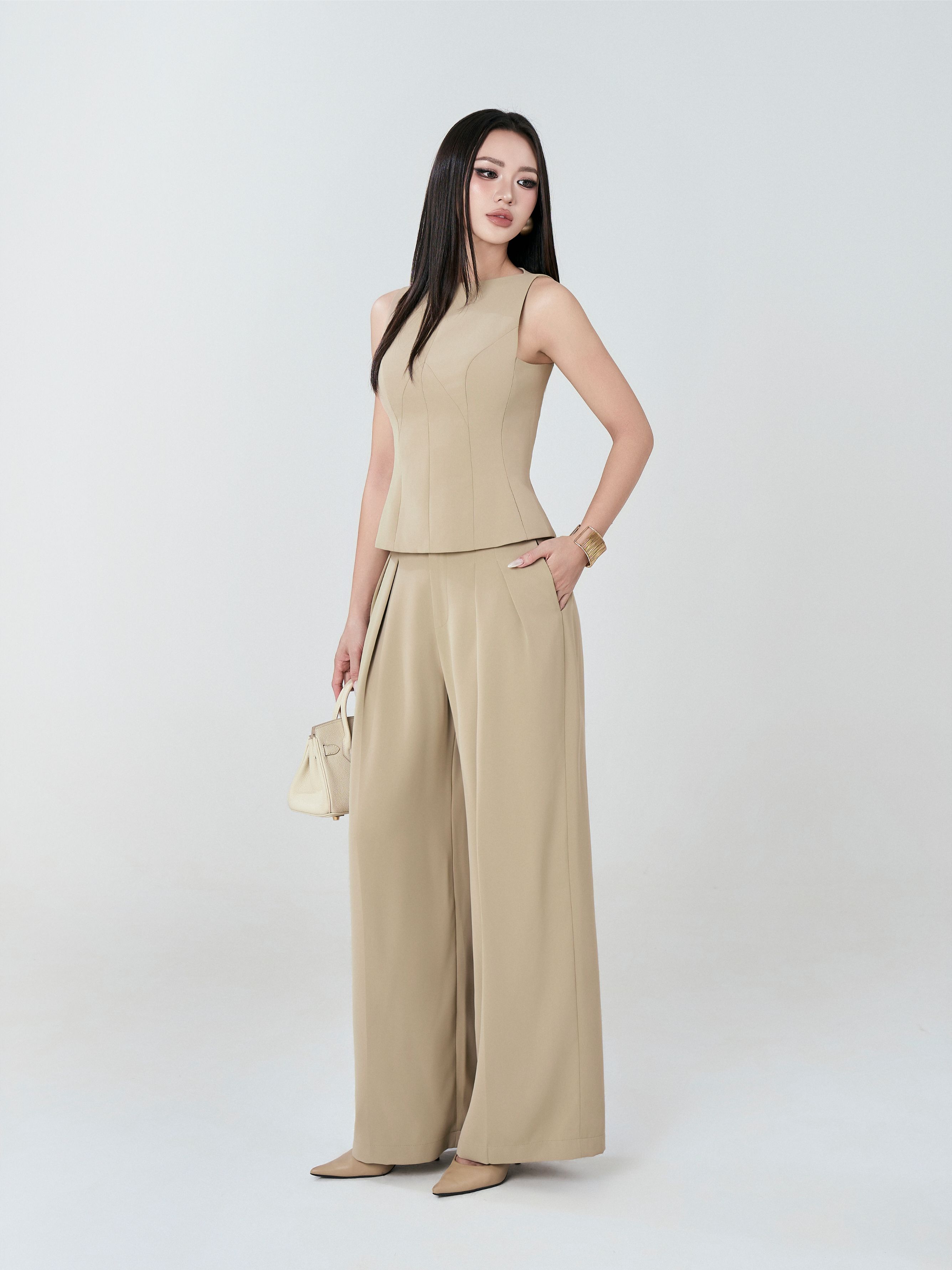 Quần Ống Rộng Xếp Ly 2 - QOR10