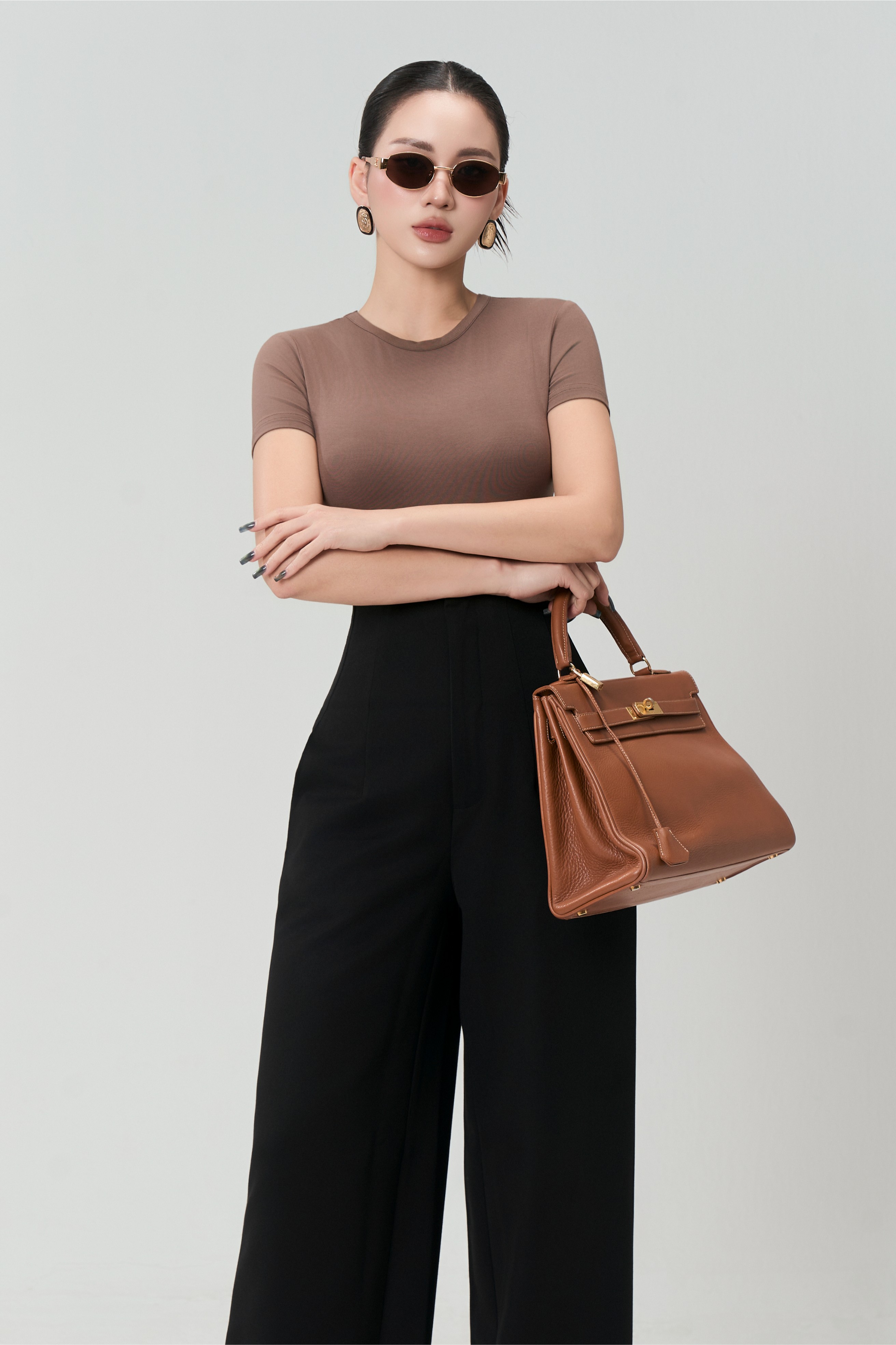 Quần Ống Suông Cạp Cao 3 - QOS13