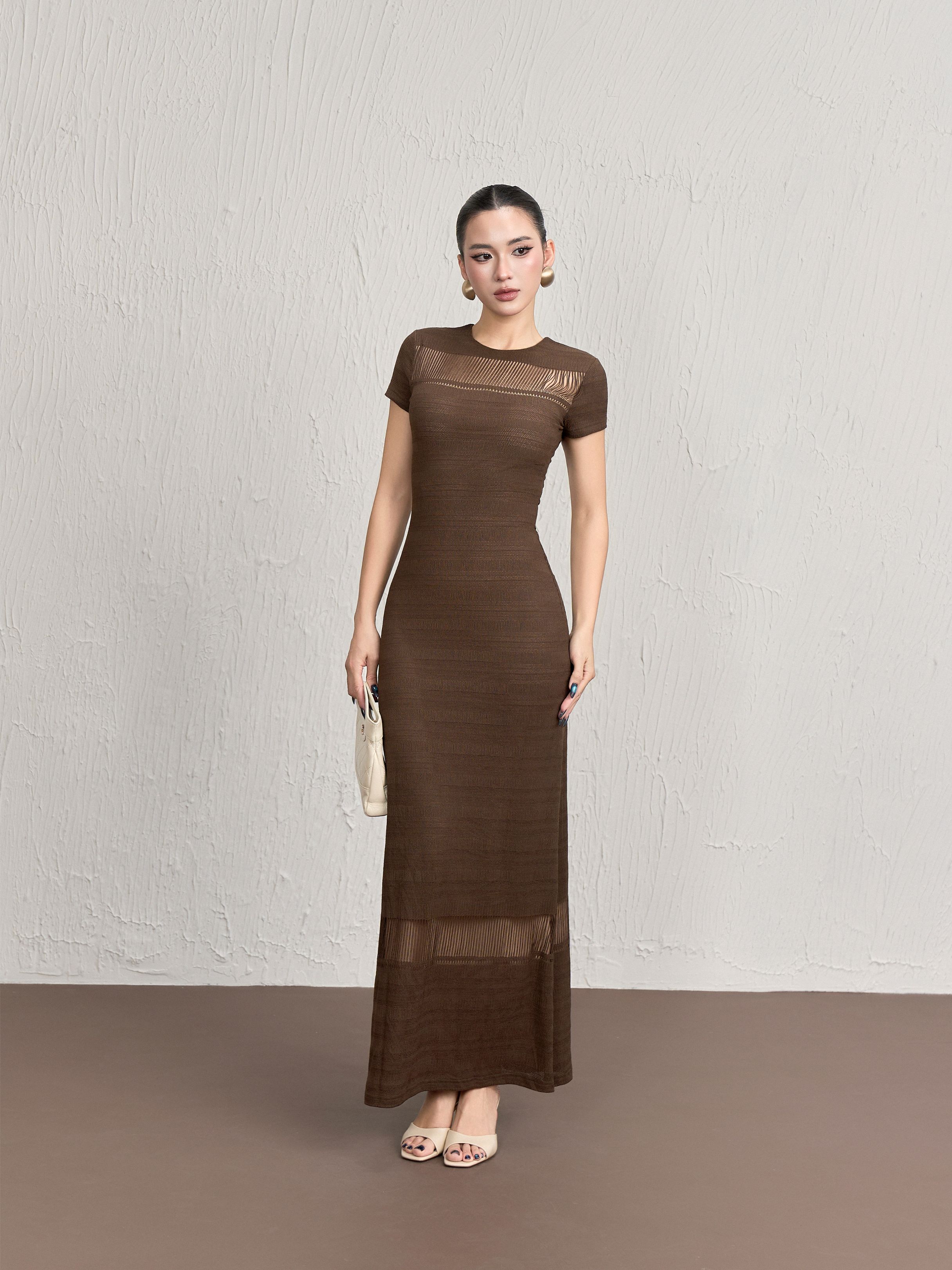 Váy Ngắn Tay Cổ Tròn - VNT29